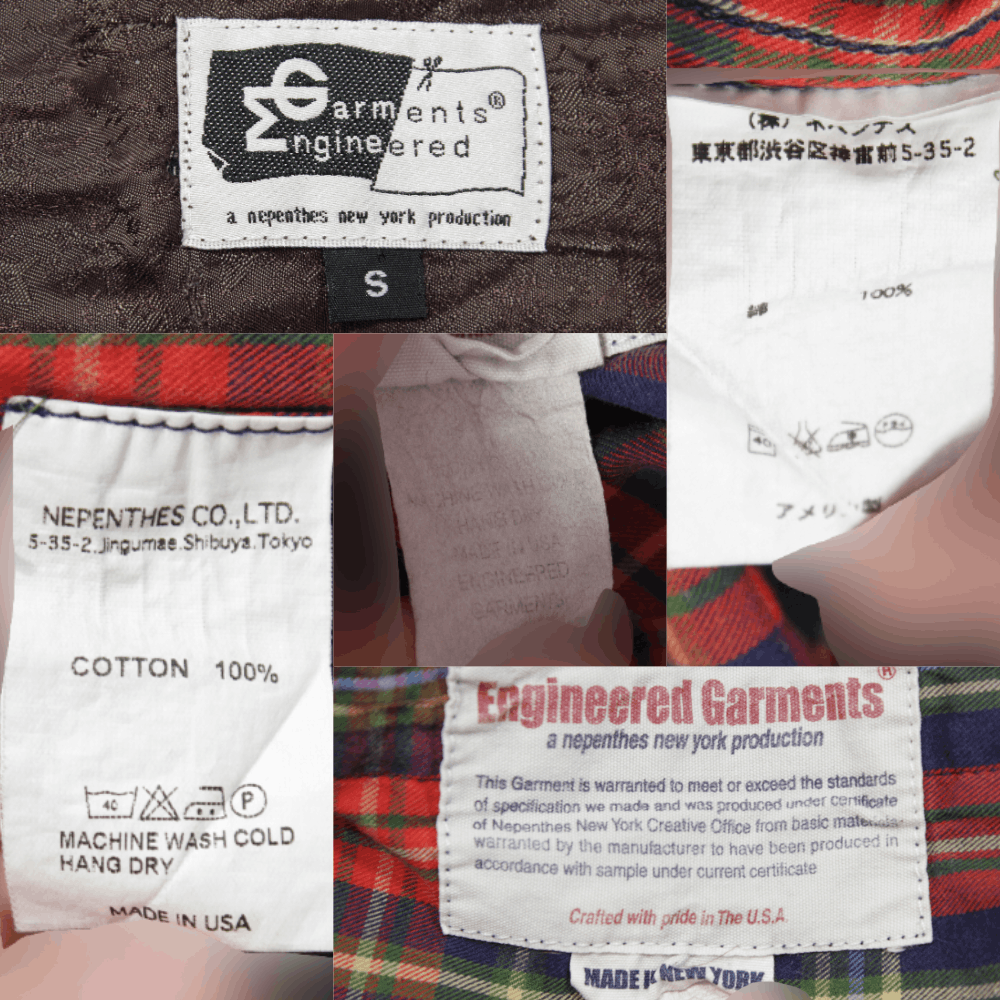 Engineered Garments Plaid Pockets Shirt Vintage Made in USA Size US S / EU 44-46 / 1 - 9 Thumbnail