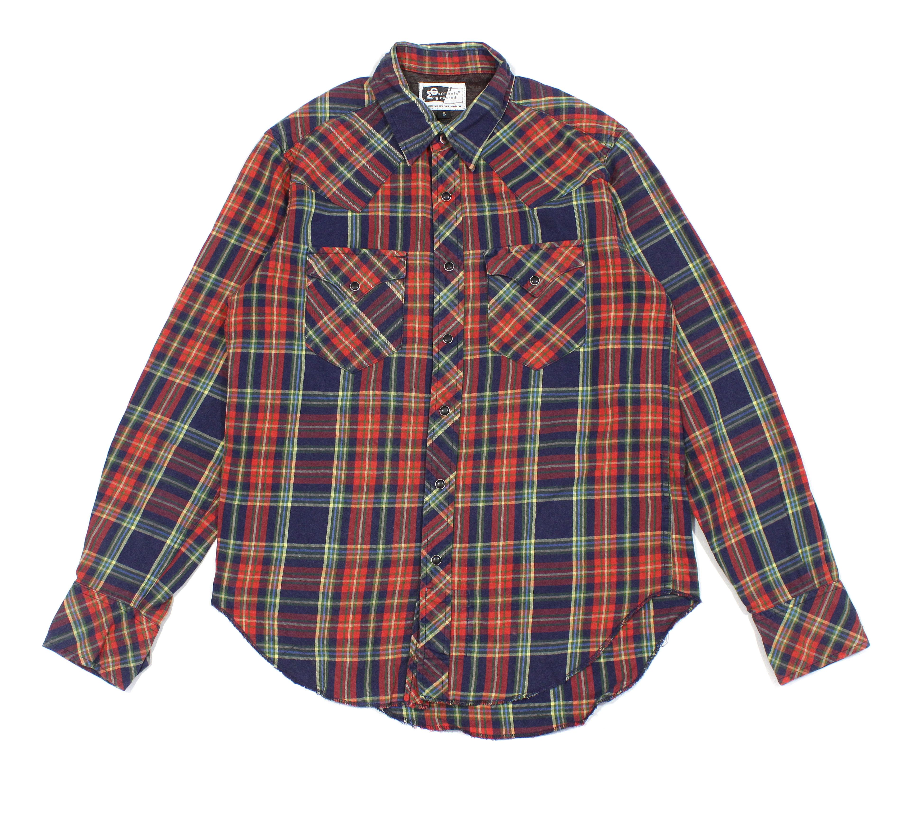 Engineered Garments Plaid Pockets Shirt Vintage Made in USA Size US S / EU 44-46 / 1 - 1 Thumbnail
