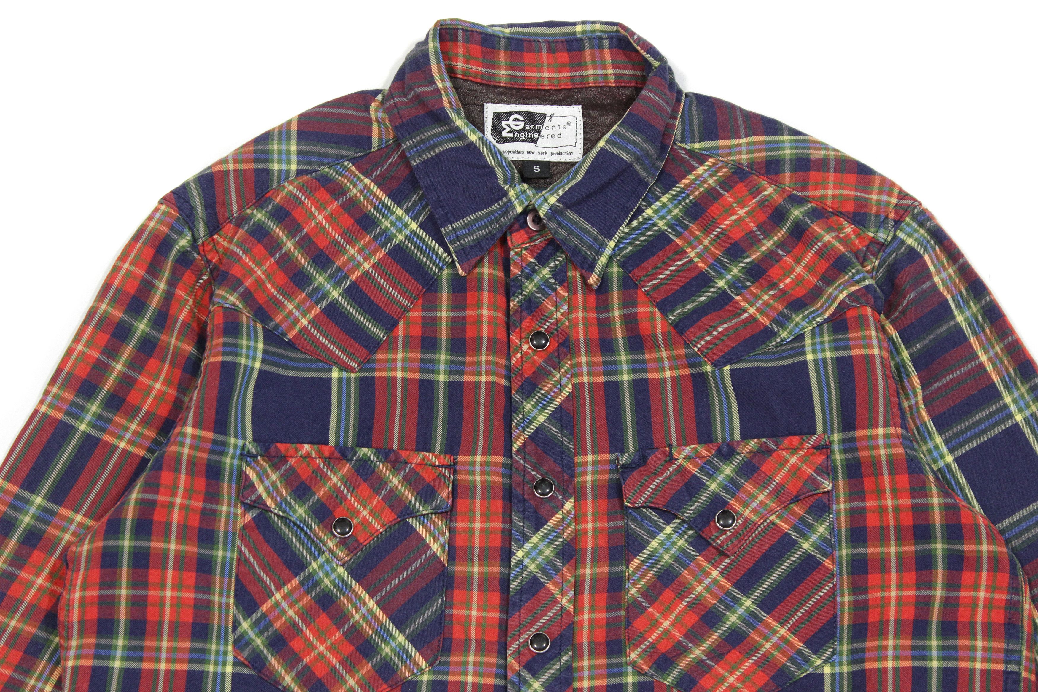 Engineered Garments Plaid Pockets Shirt Vintage Made in USA Size US S / EU 44-46 / 1 - 3 Thumbnail