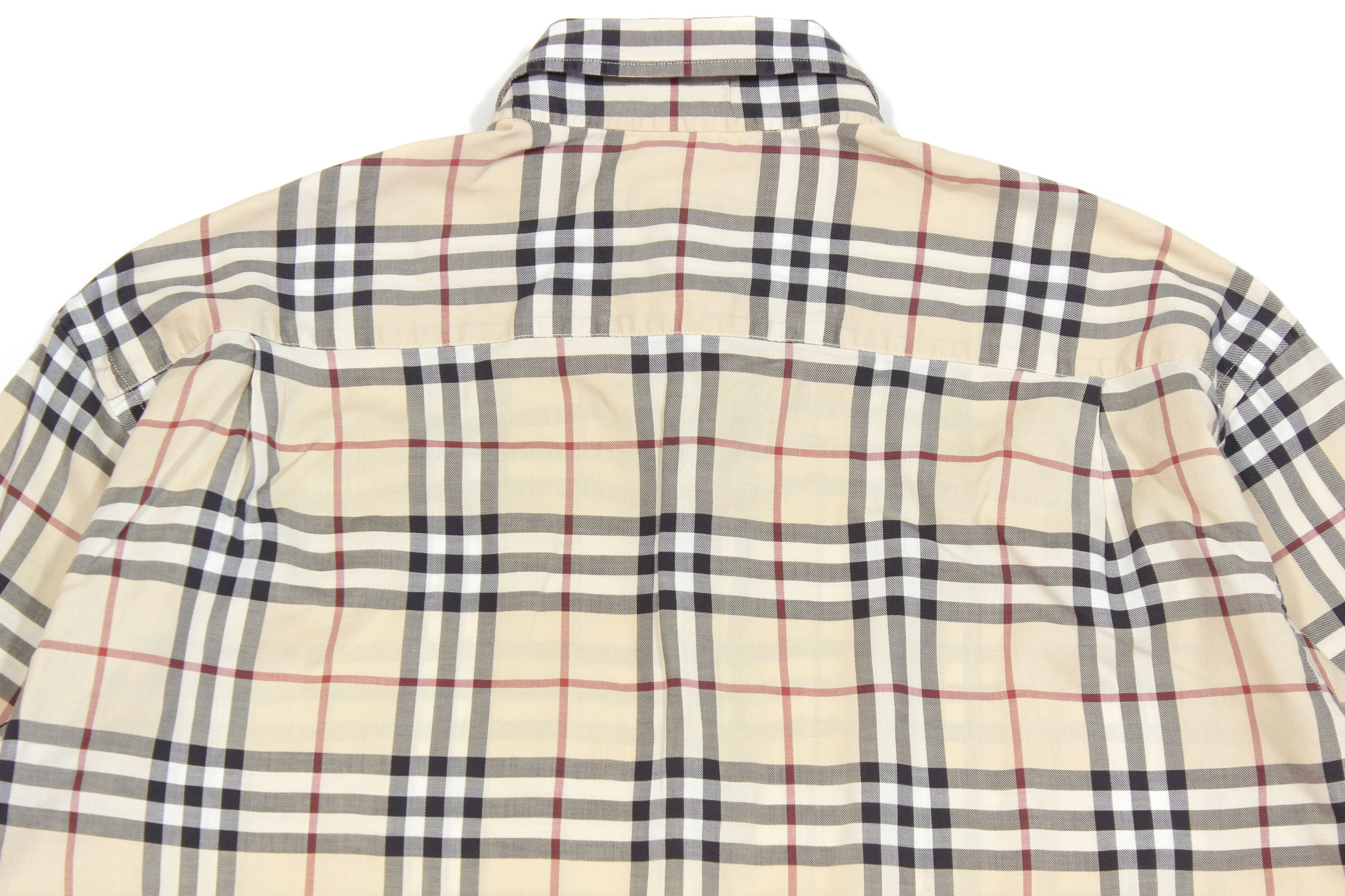 Burberry Iconic Nova Check Shirt Vintage Size US XL / EU 56 / 4 - 4 Thumbnail