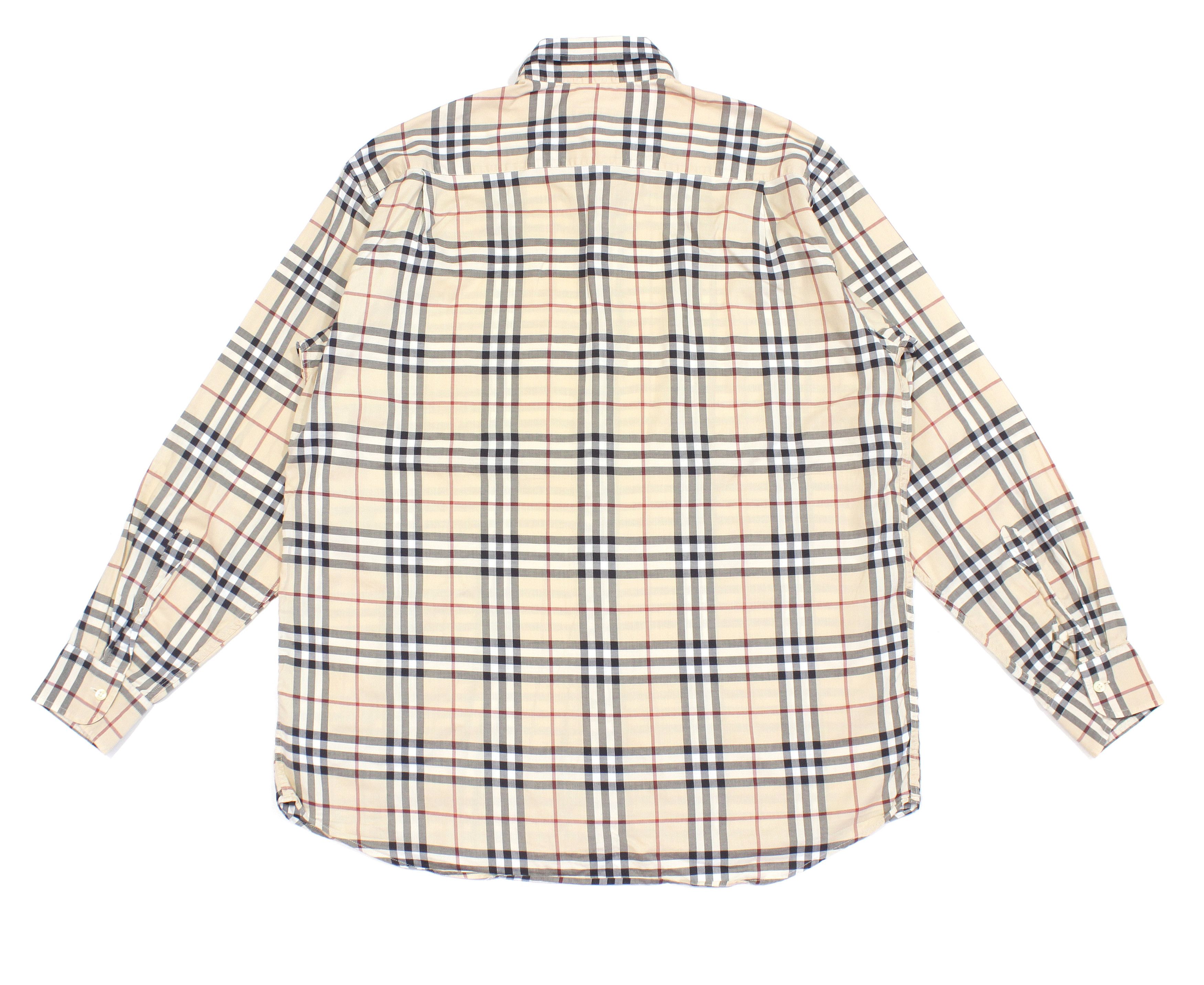 Burberry Iconic Nova Check Shirt Vintage Size US XL / EU 56 / 4 - 2 Thumbnail