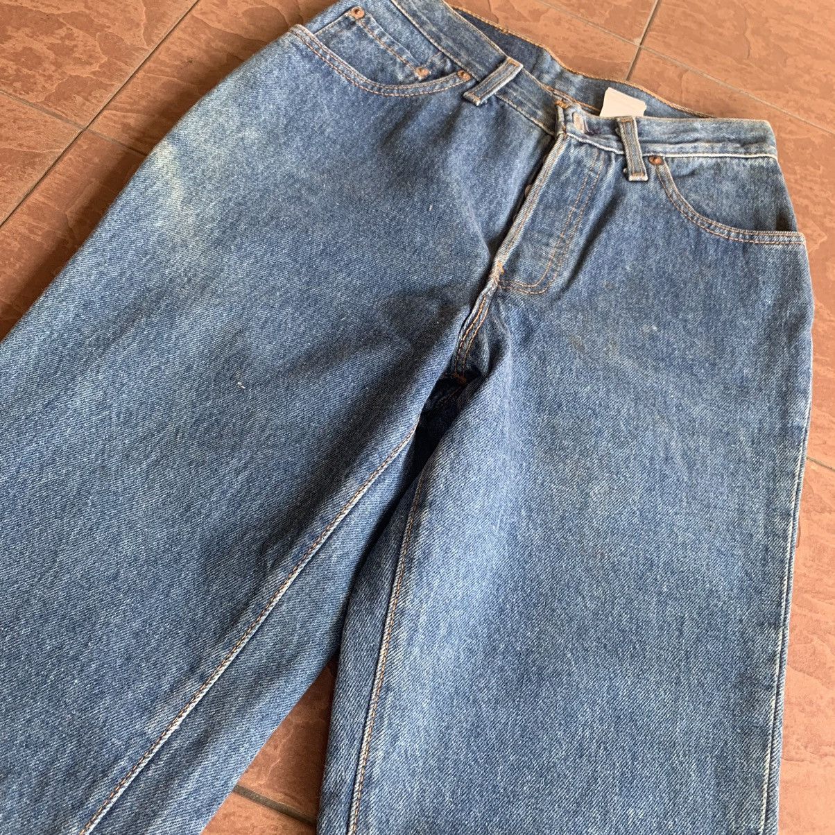Levi's × Vintage 💥 1980’s VINTAGE LEVI’S JEANS LEVIS DENIM PANTS WAIST 24 Size US 26 / EU 42 - 4 Thumbnail