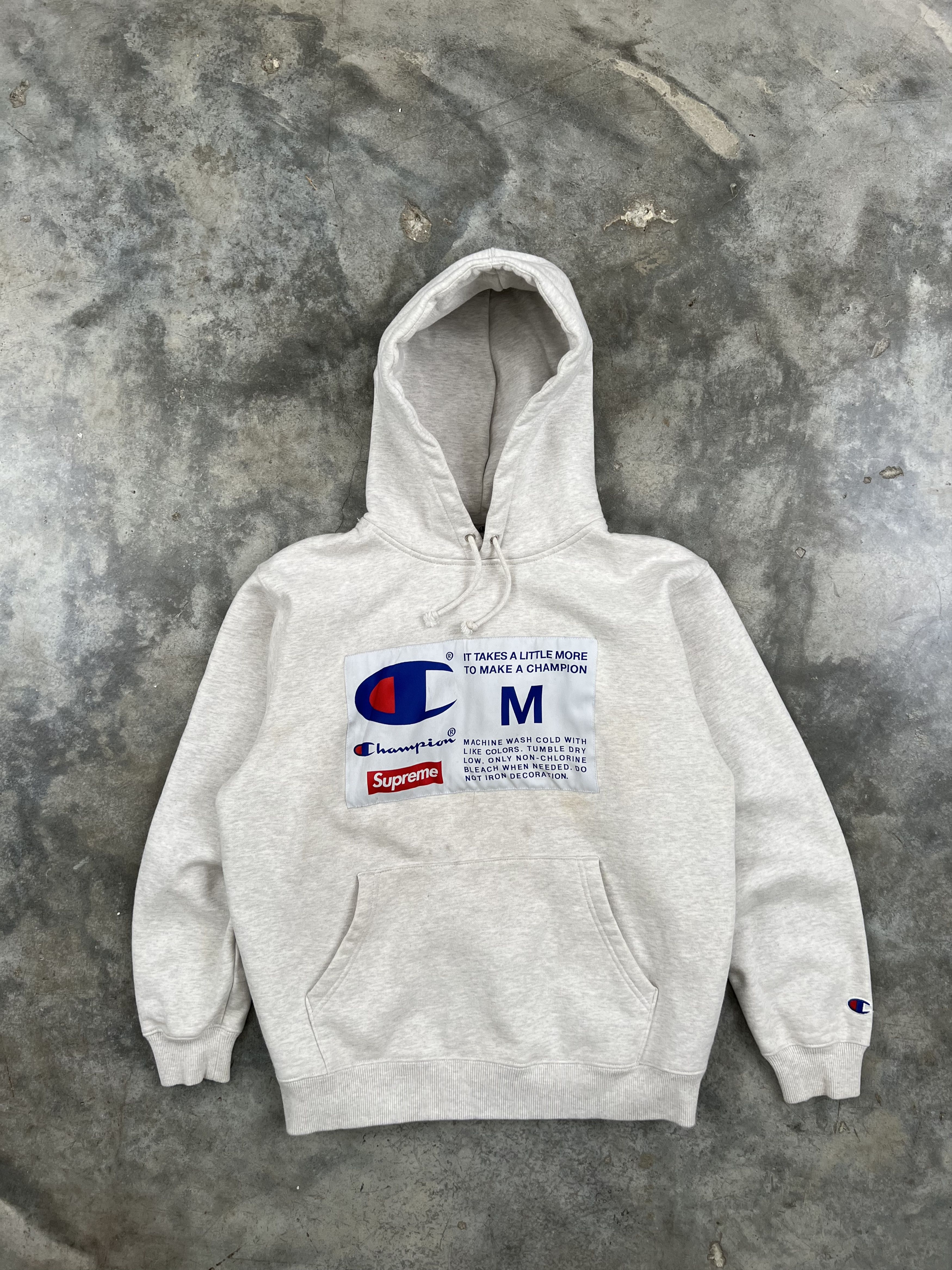 Supreme x champion label cheap hoodie