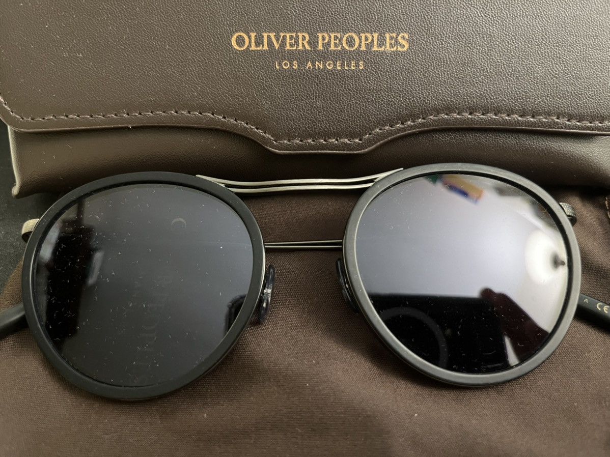 Oliver Peoples MP-3 30TH 51mm Sun MSRP$472 Semi Matte Black/Blue Size ONE SIZE - 3 Thumbnail