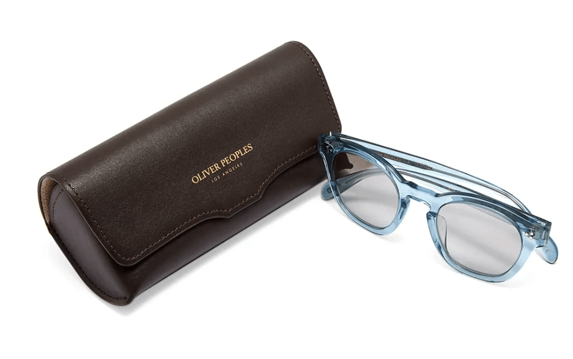 Oliver Peoples L.A Sunglasses Super Rare Find Color:Lg Denim/Smoke Grey Size ONE SIZE - 8 Thumbnail