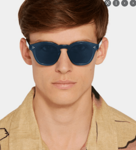 Oliver Peoples L.A Sunglasses Super Rare Find Color:Lg Denim/Smoke Grey Size ONE SIZE - 5 Thumbnail