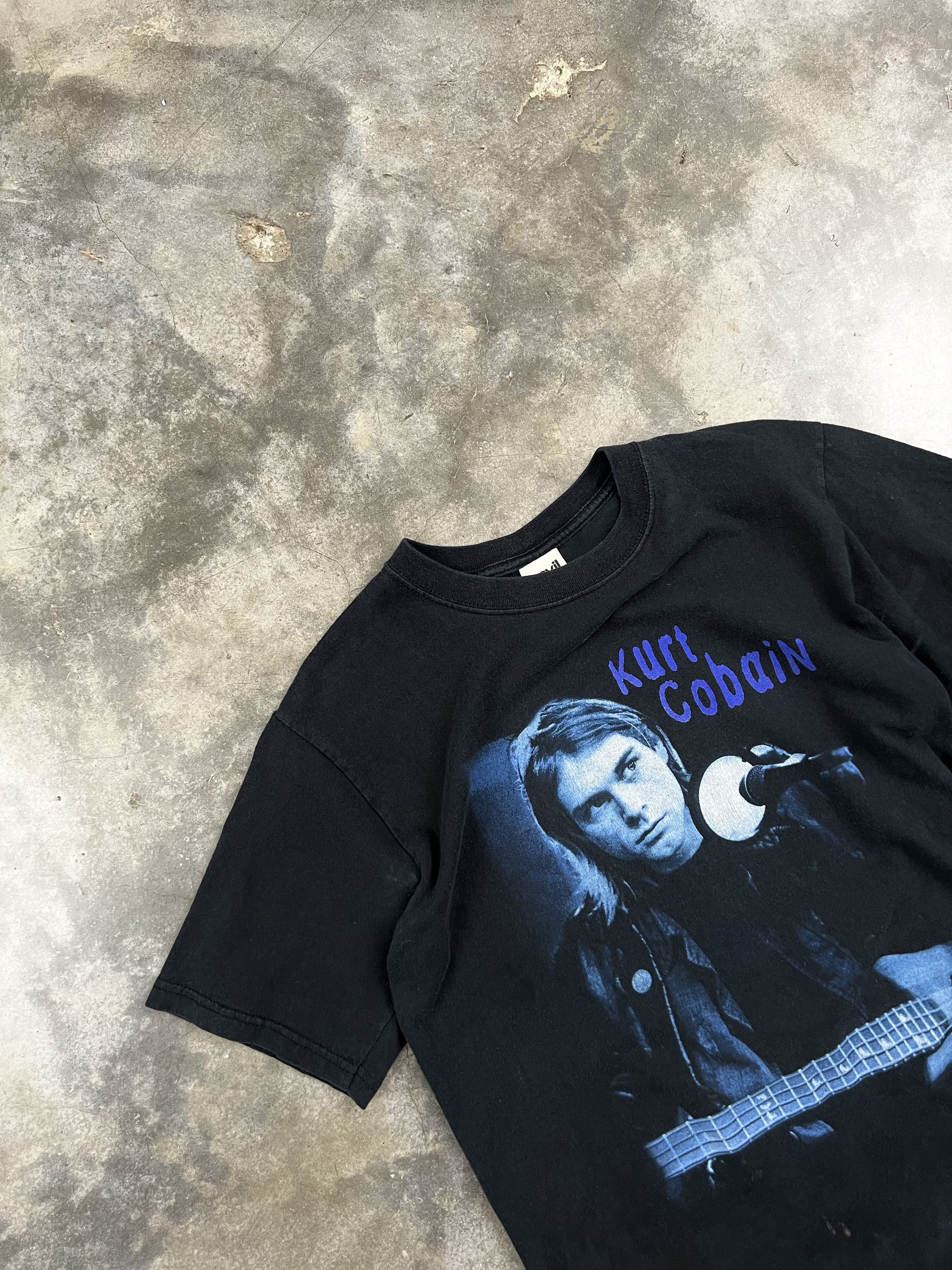Nirvana Vintage 90s Kurt Cobain List End Of Music Tee Black Small Size US S / EU 44-46 / 1 - 2 Thumbnail