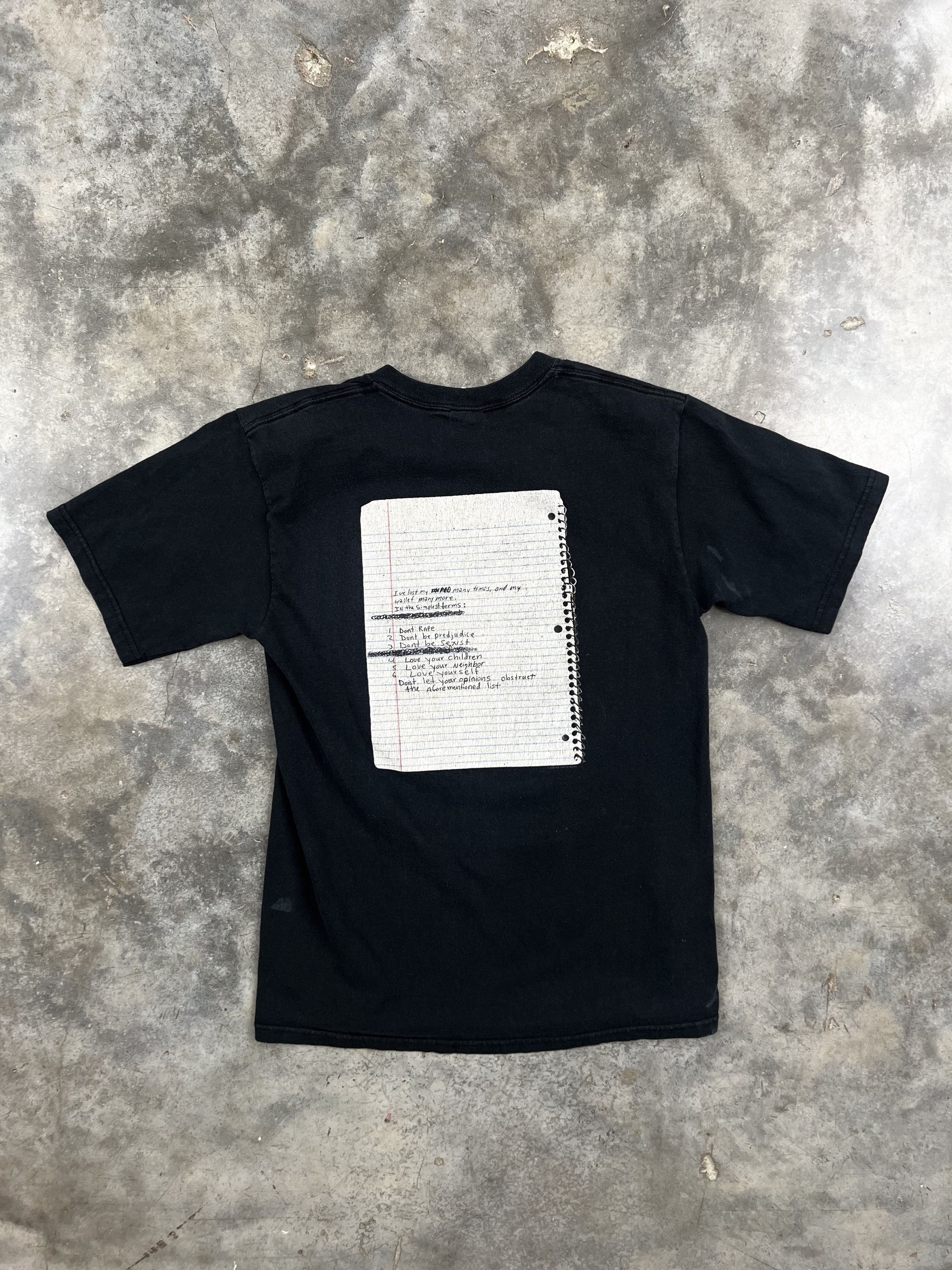 Nirvana Vintage 90s Kurt Cobain List End Of Music Tee Black Small Size US S / EU 44-46 / 1 - 3 Thumbnail