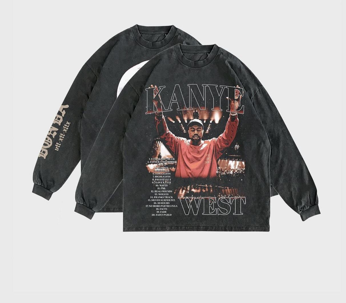 Streetwear × Vintage Jaee Editz Kanye West Long sleeve T-shirt | Grailed