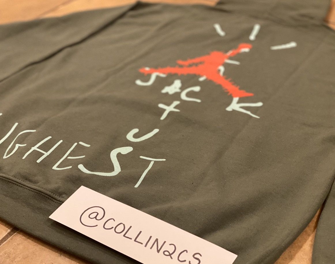 Jordan Brand Travis Scott Jordan Cactus Jack Highest Hoodie Olive Size US L / EU 52-54 / 3 - 3 Thumbnail