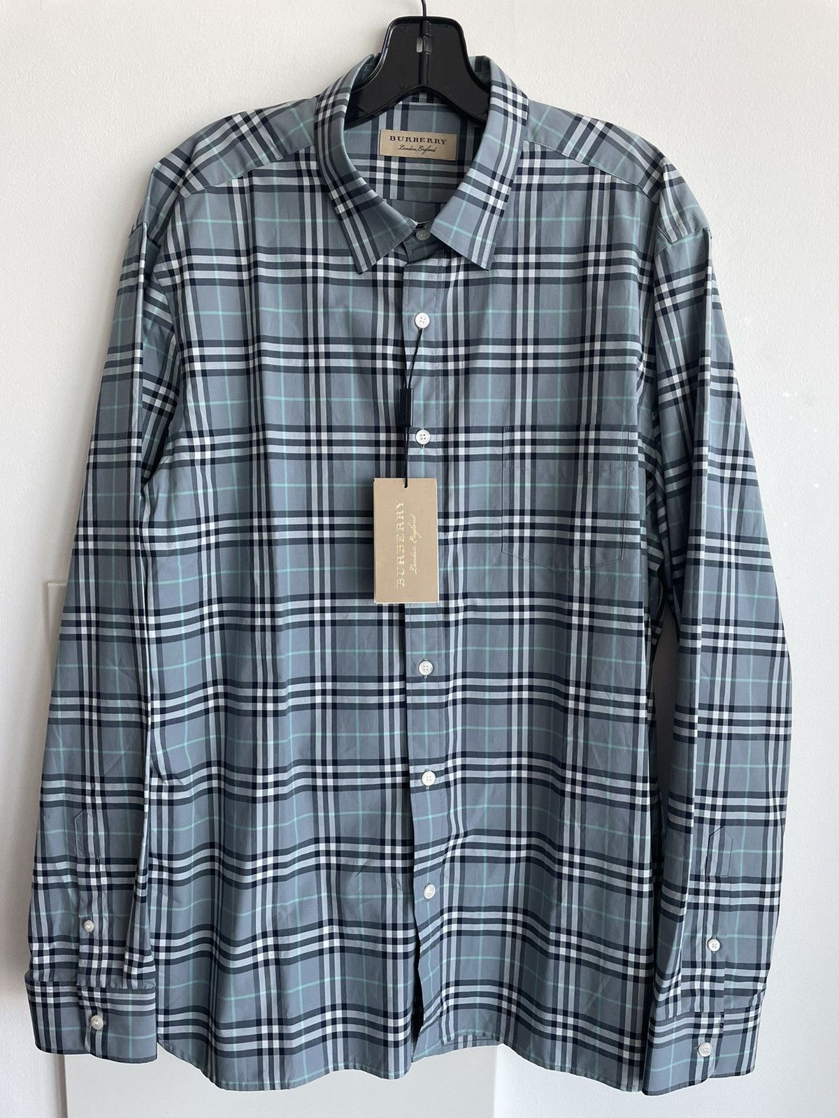 Burberry Brand New Rare British Classic Iconic Burberry Check Shirt Size US XL / EU 56 / 4 - 9 Thumbnail