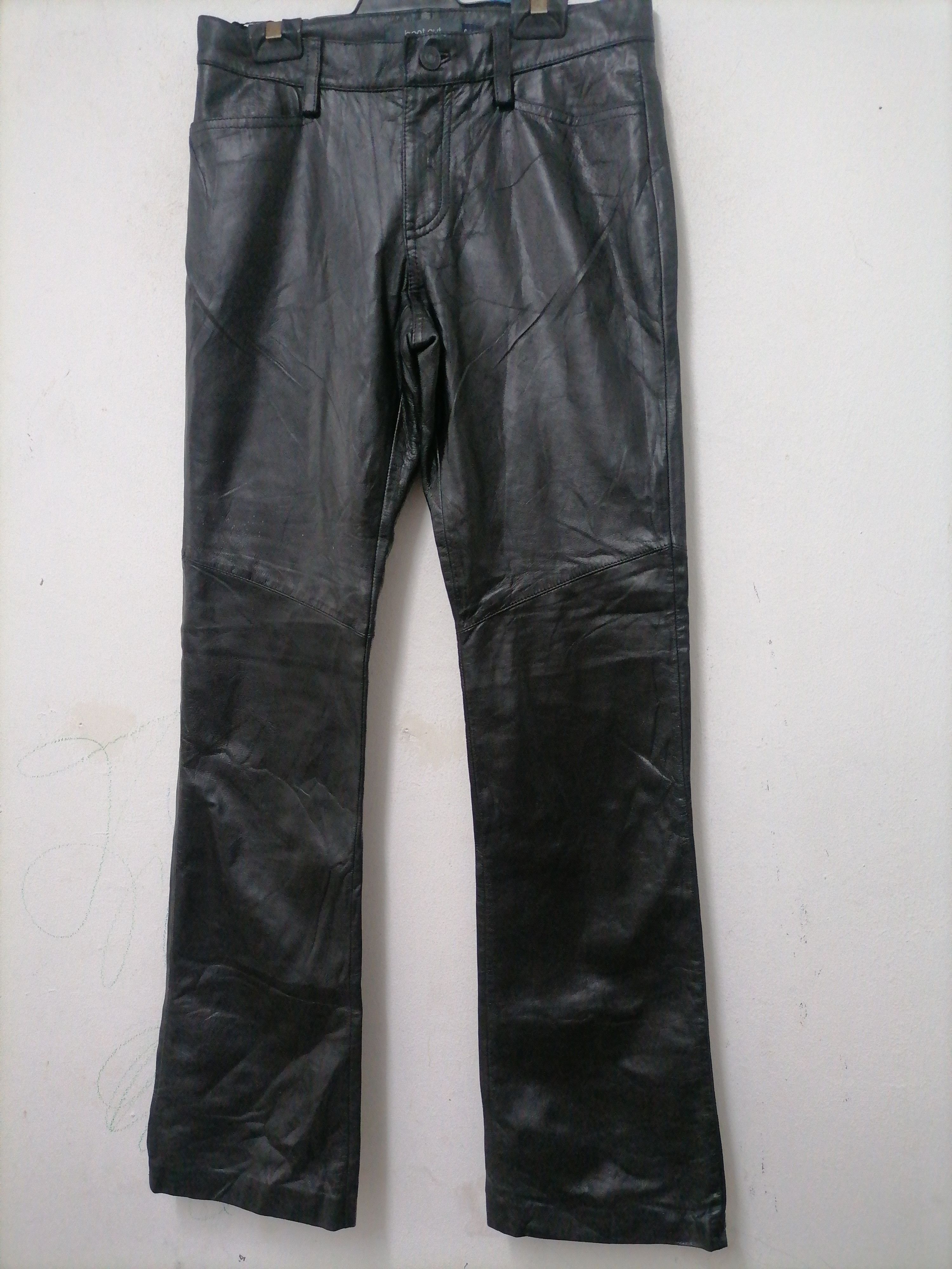 Gap × Genuine Leather Vintage Gap Bootcut Leather Pants Size US 26 / EU 42 - 2 Thumbnail