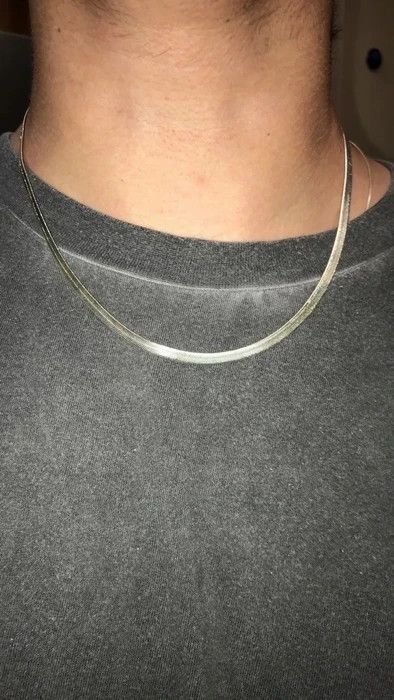 Other Silver Herringbone 925 Chain (PVD) Size ONE SIZE - 1 Preview