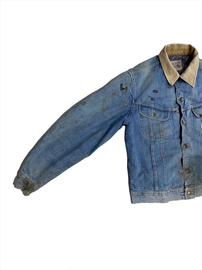 Indigo × Lee × Vintage 💥best offer💥1970s Lee riders 101-J Union made denim jacket Size US L / EU 52-54 / 3 - 5 Thumbnail