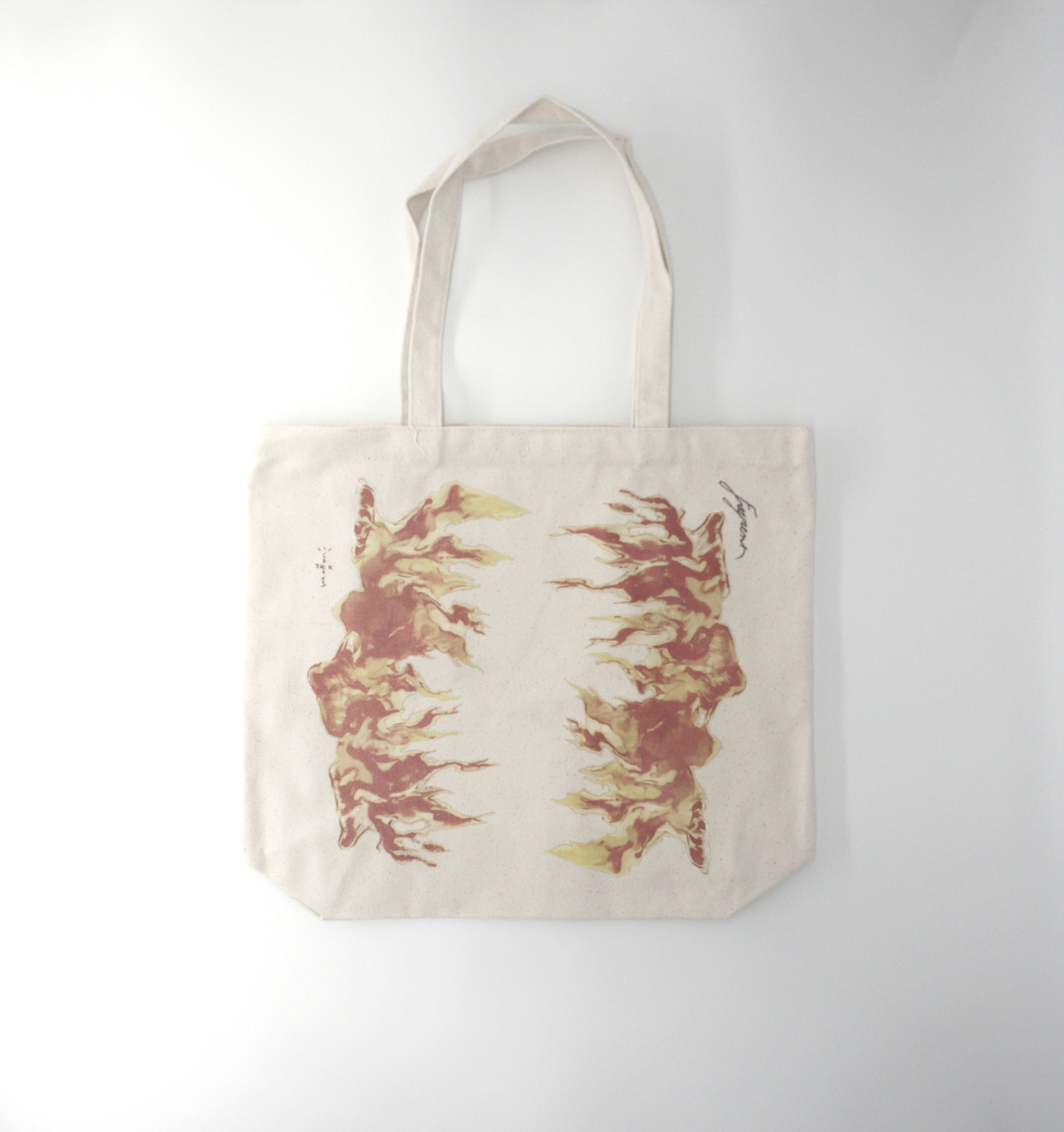 バッグ CACTUS JACK FOR FRAGMENT FLAMES TOTE Travis Scott Cactus Jack For Fragment Flames Tote Cream