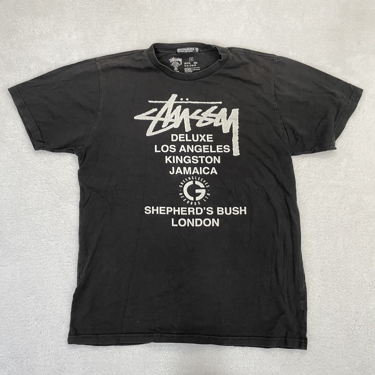 Stussy Stussy World Tour Greensleeves Records T Shirt | Grailed