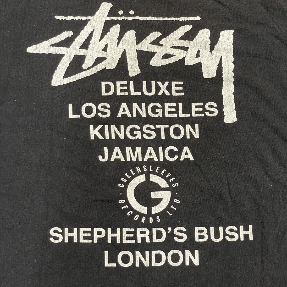 レア　stussy UK限定 Tシャツ Greensleeves Records レア stussy UK限定 Tシャツ Greensleeves Records