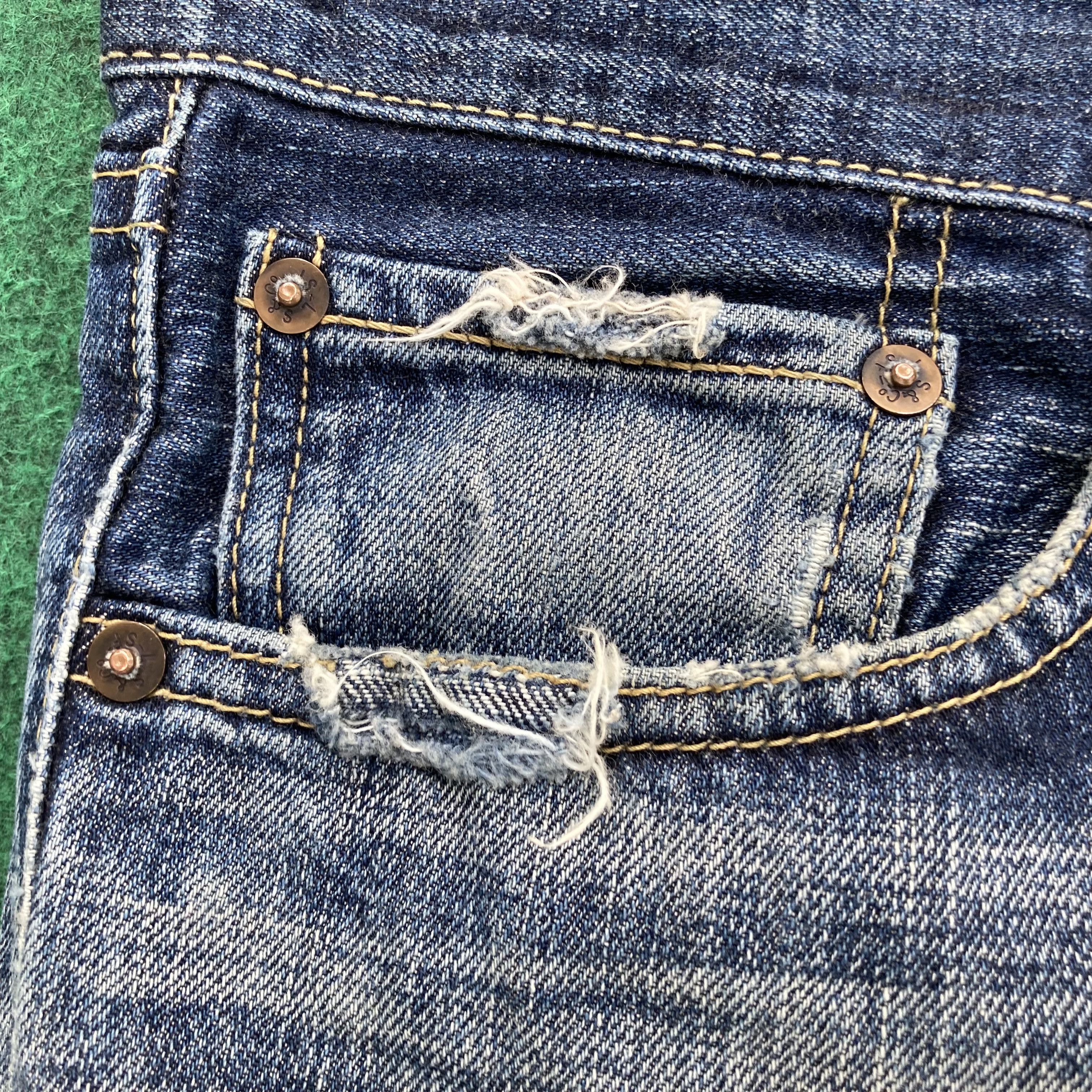 Levi's × Vintage Vtg Levis 502 Distressed Ripped Jeans 90s Punk Grunge Jeans Size US 31 - 6 Thumbnail