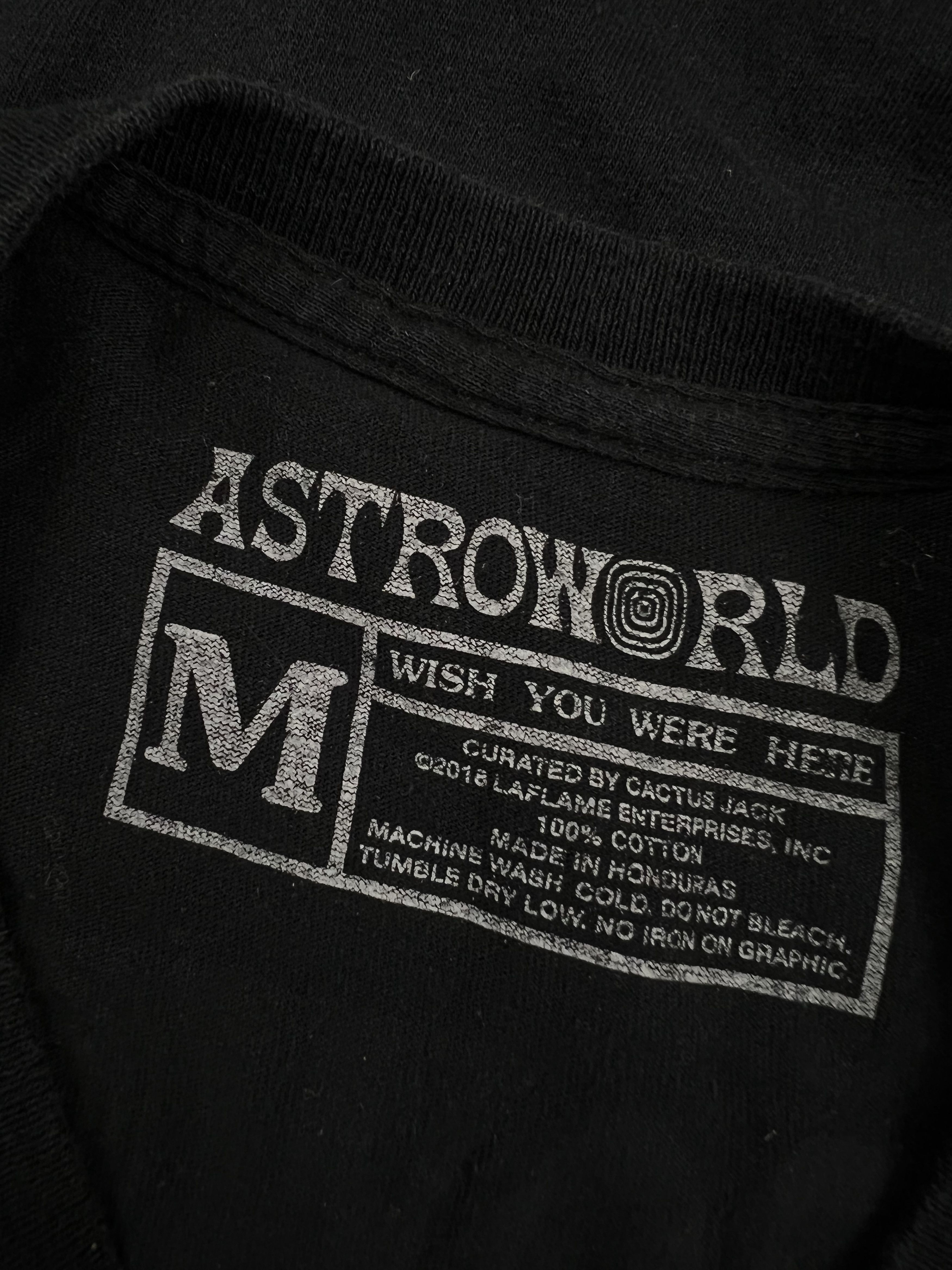 Travis Scott Travis Scott Enjoy The Ride Astroworld Tee Black Medium Size US M / EU 48-50 / 2 - 4 Thumbnail