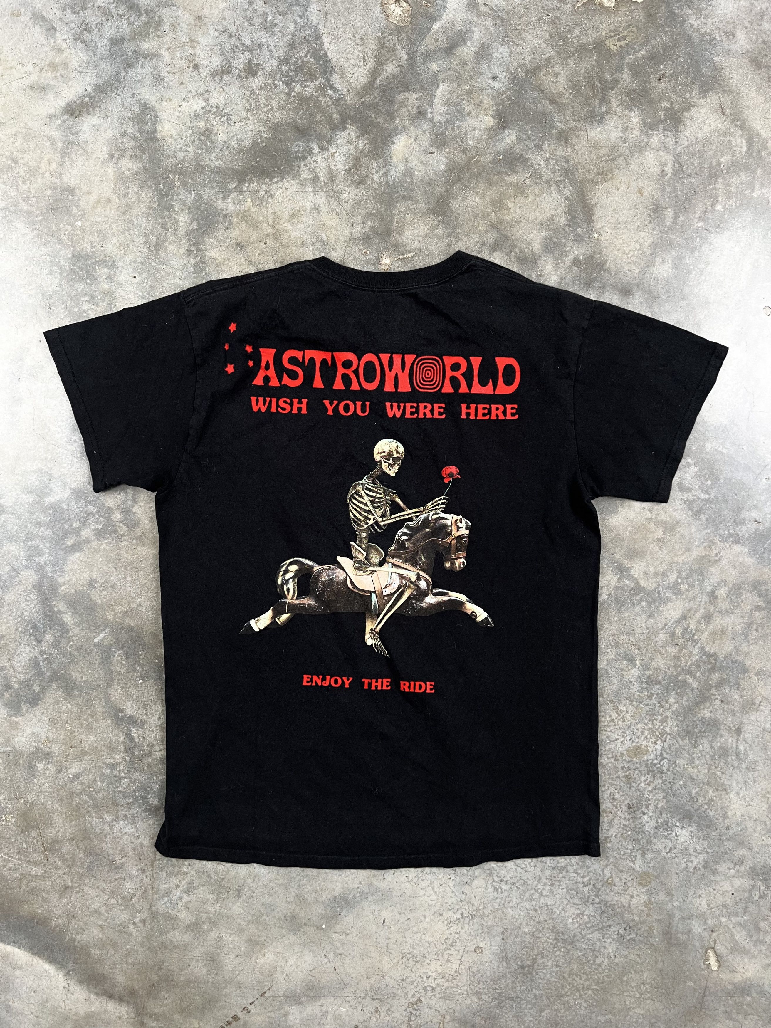 Travis Scott Travis Scott Enjoy The Ride Astroworld Tee Black Medium Size US M / EU 48-50 / 2 - 1 Thumbnail