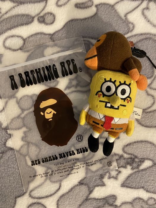Bape Baby Milo x Spongebob Plush Keychain 2008 Grailed