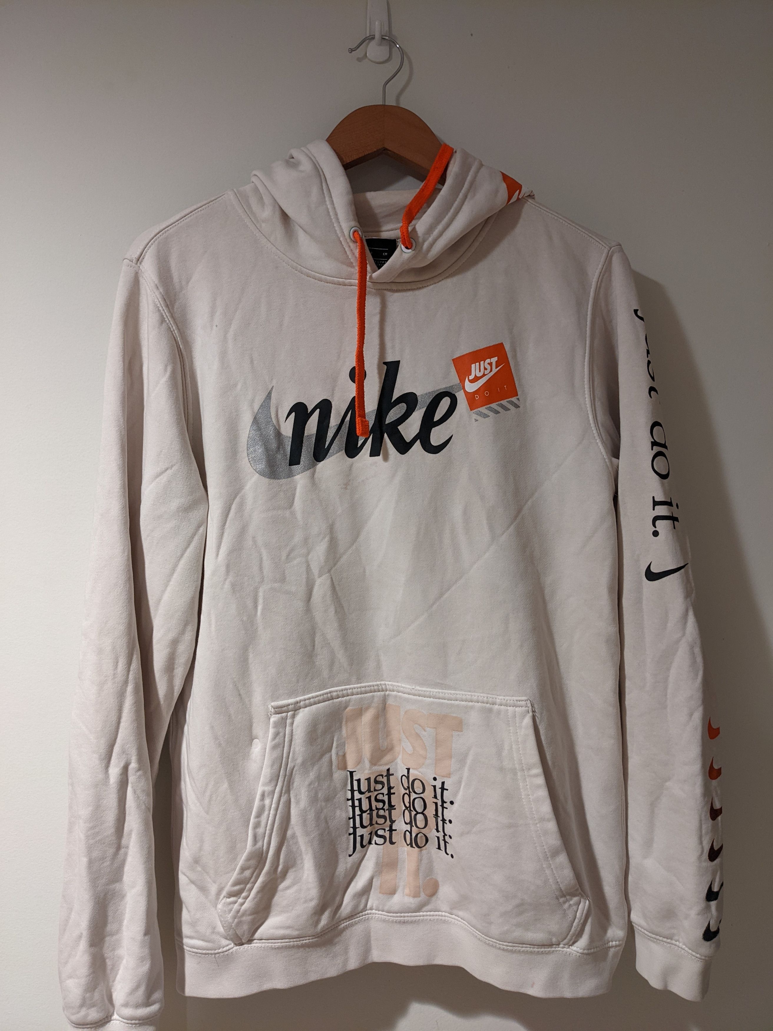 Orange nike jdi hoodie best sale