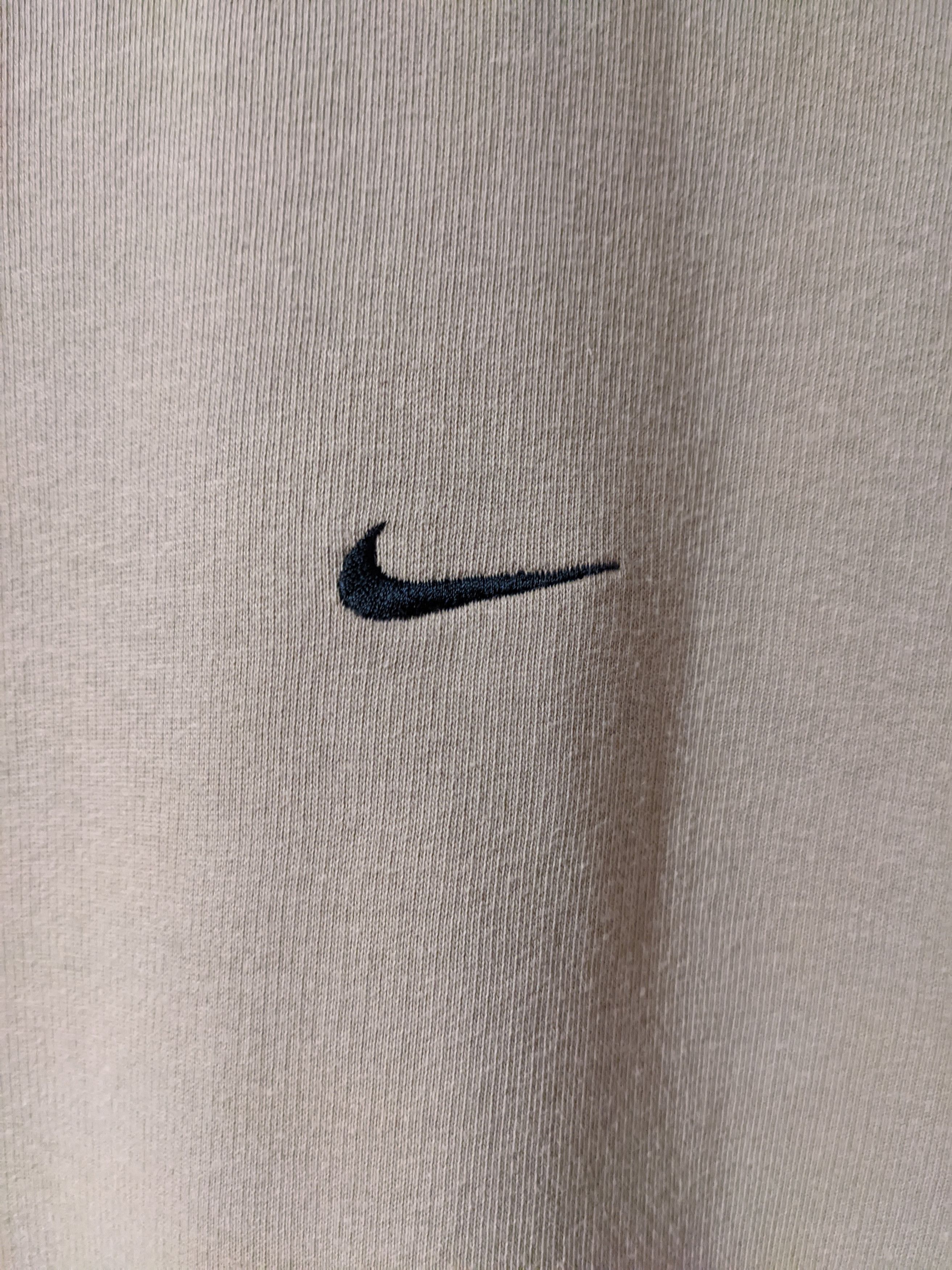 Vintage 2000's Nike Cream Embroidered Center outlets Swoosh Crewneck