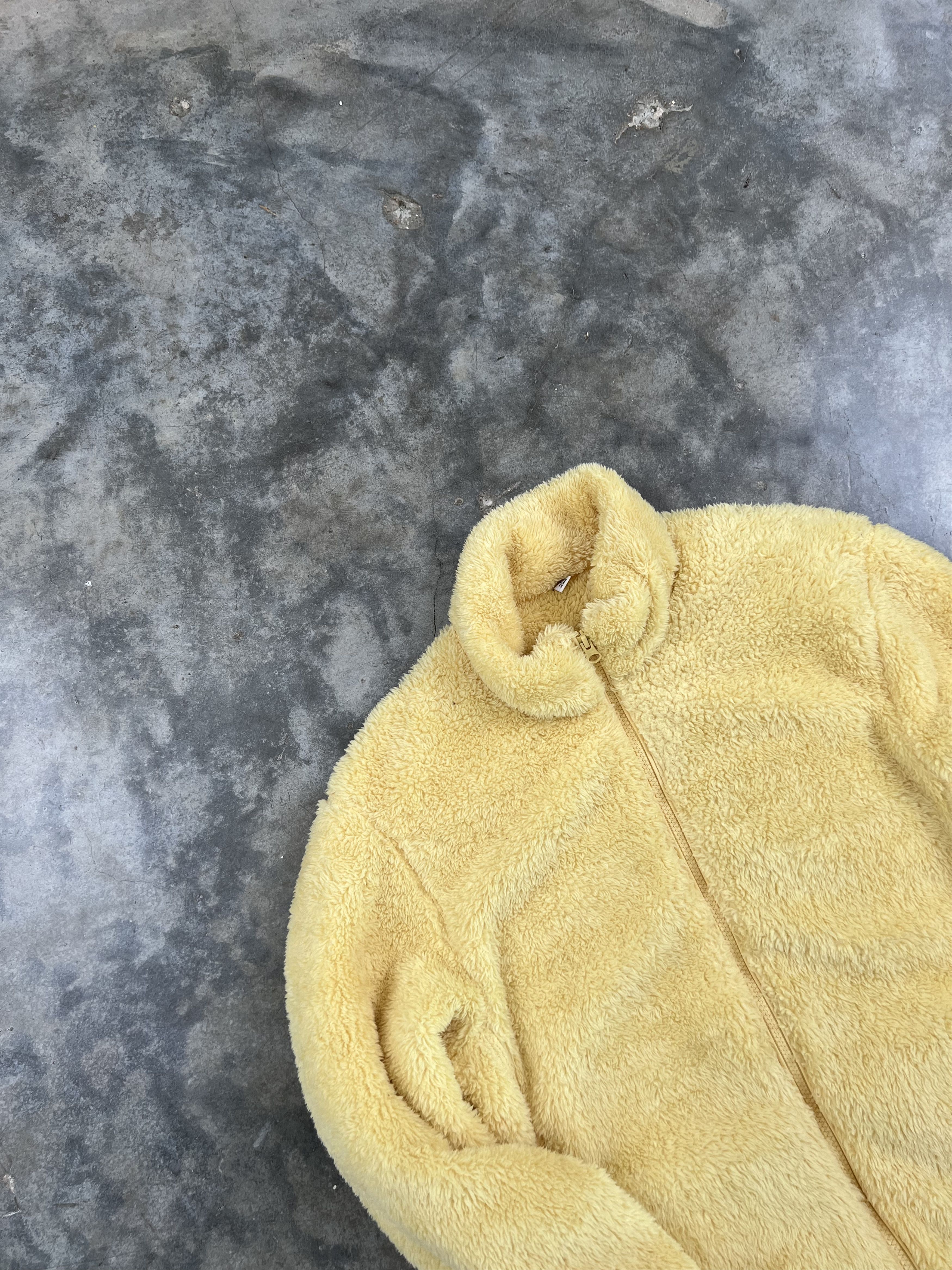Uniqlo Uniqlo Lemon Yellow Polar Fleece Sherpa Zip Jacket Medium Size US M / EU 48-50 / 2 - 2 Thumbnail