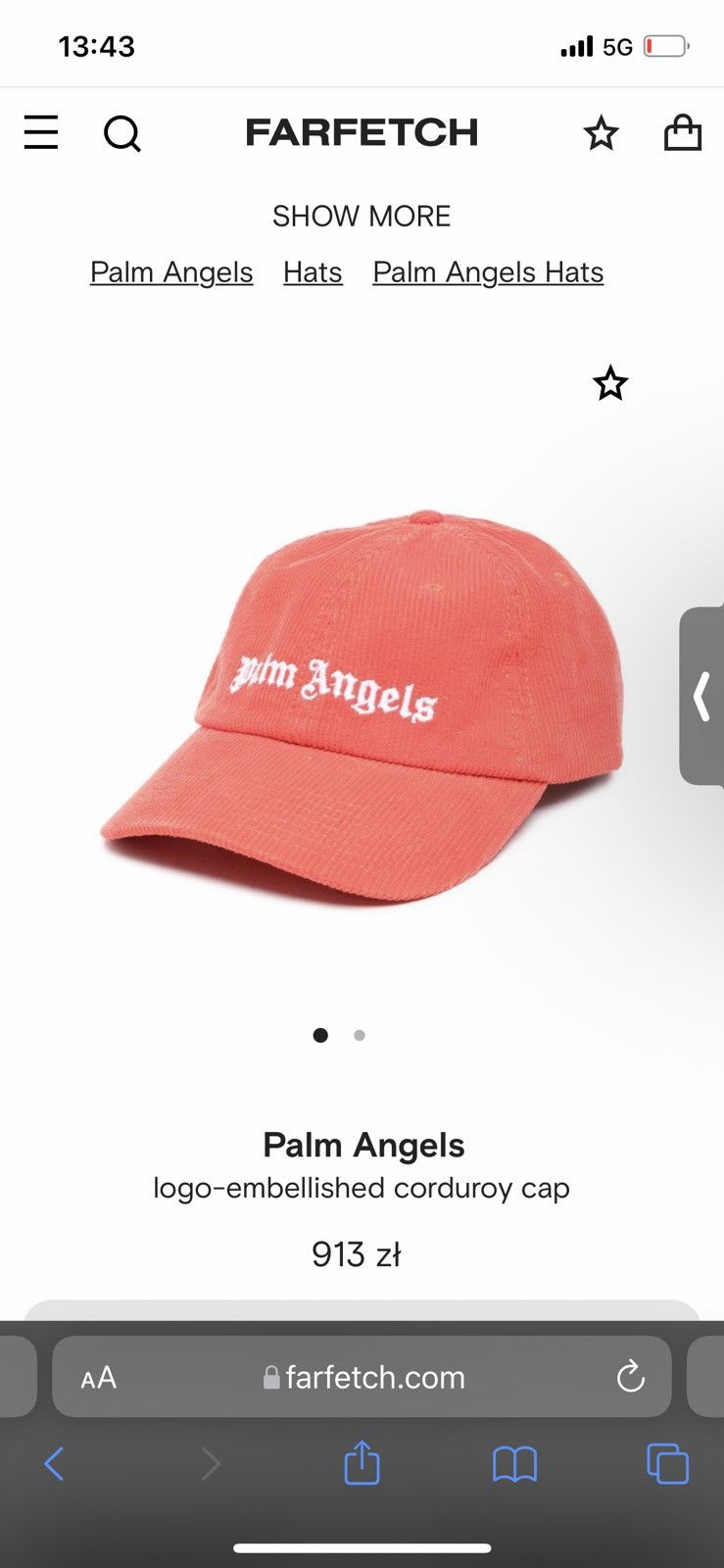 Palm Angels Palm Angels Corduroy Cap / Hat Size ONE SIZE - 11 Thumbnail