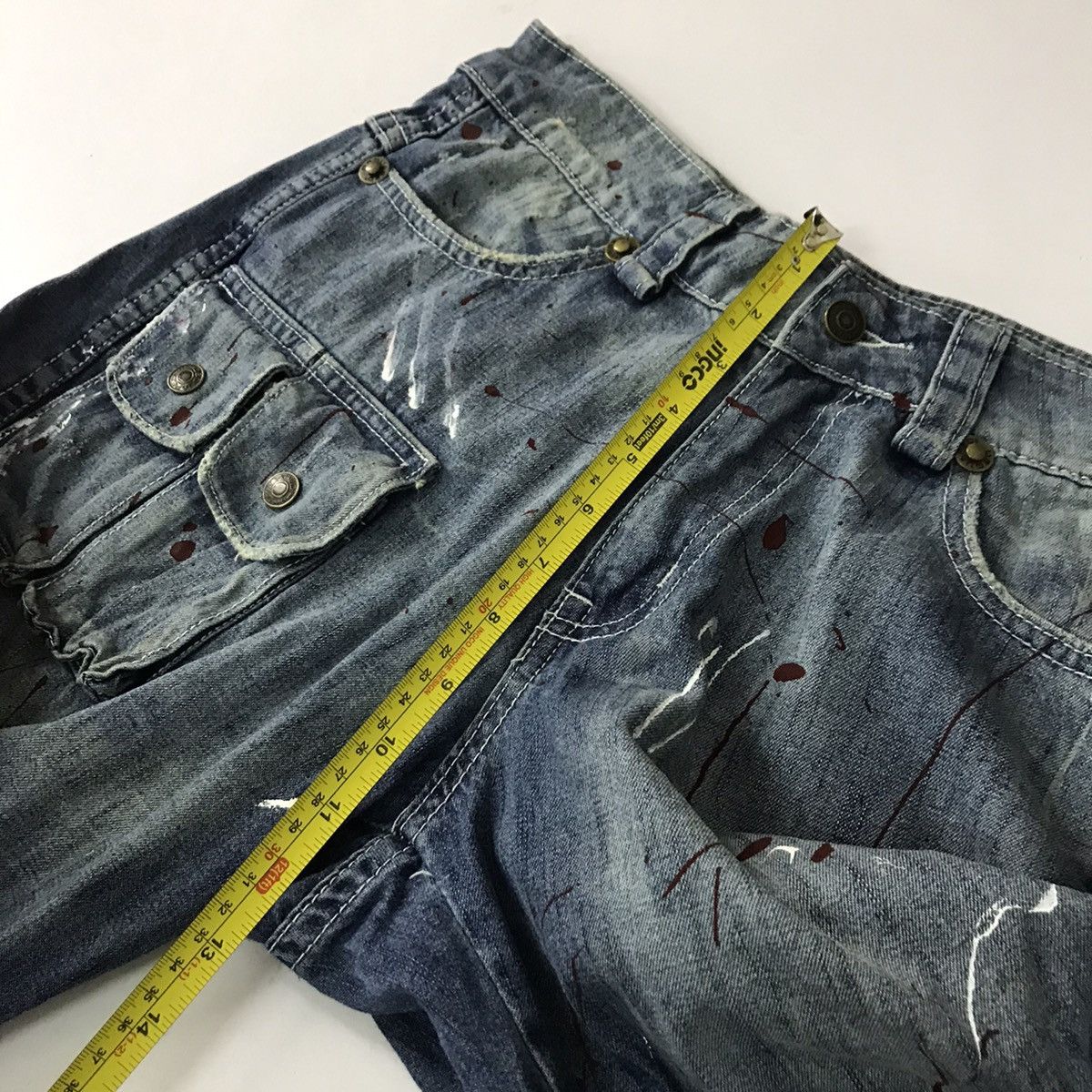 Dsquared2 OFFER NOW✈️DSQUARED2 multipocket Cargo denim art paint pant Size US 32 / EU 48 - 12 Thumbnail