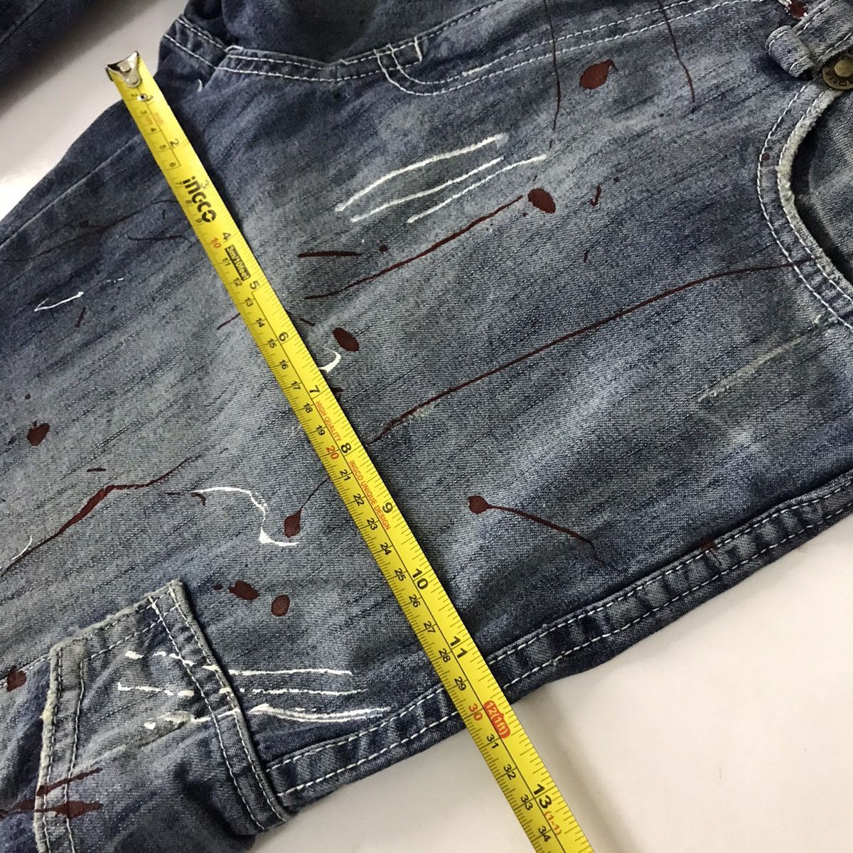 Dsquared2 OFFER NOW✈️DSQUARED2 multipocket Cargo denim art paint pant Size US 32 / EU 48 - 13 Thumbnail