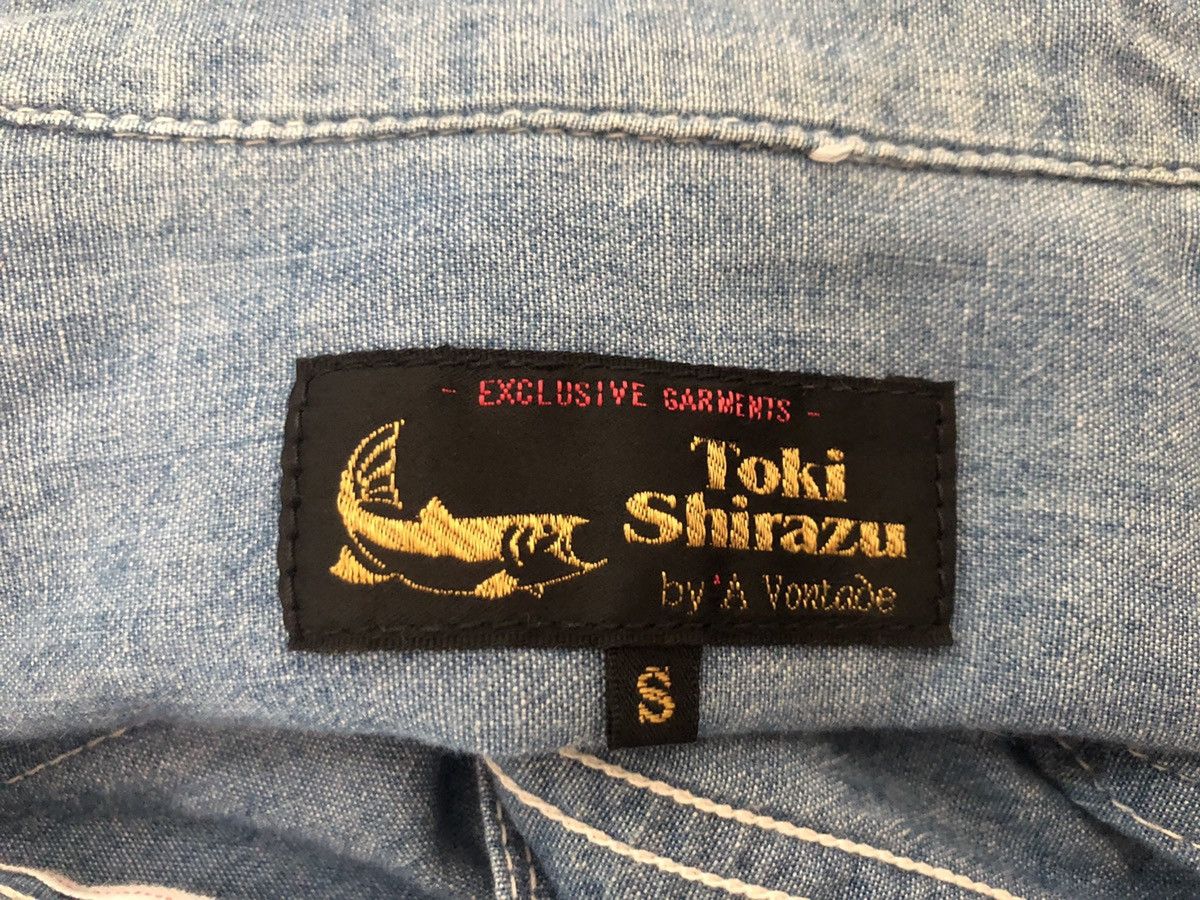 *A VONTADE A Vontade X Toki Shirazu Blue Chambray Work Shirt Size US S / EU 44-46 / 1 - 17 Thumbnail