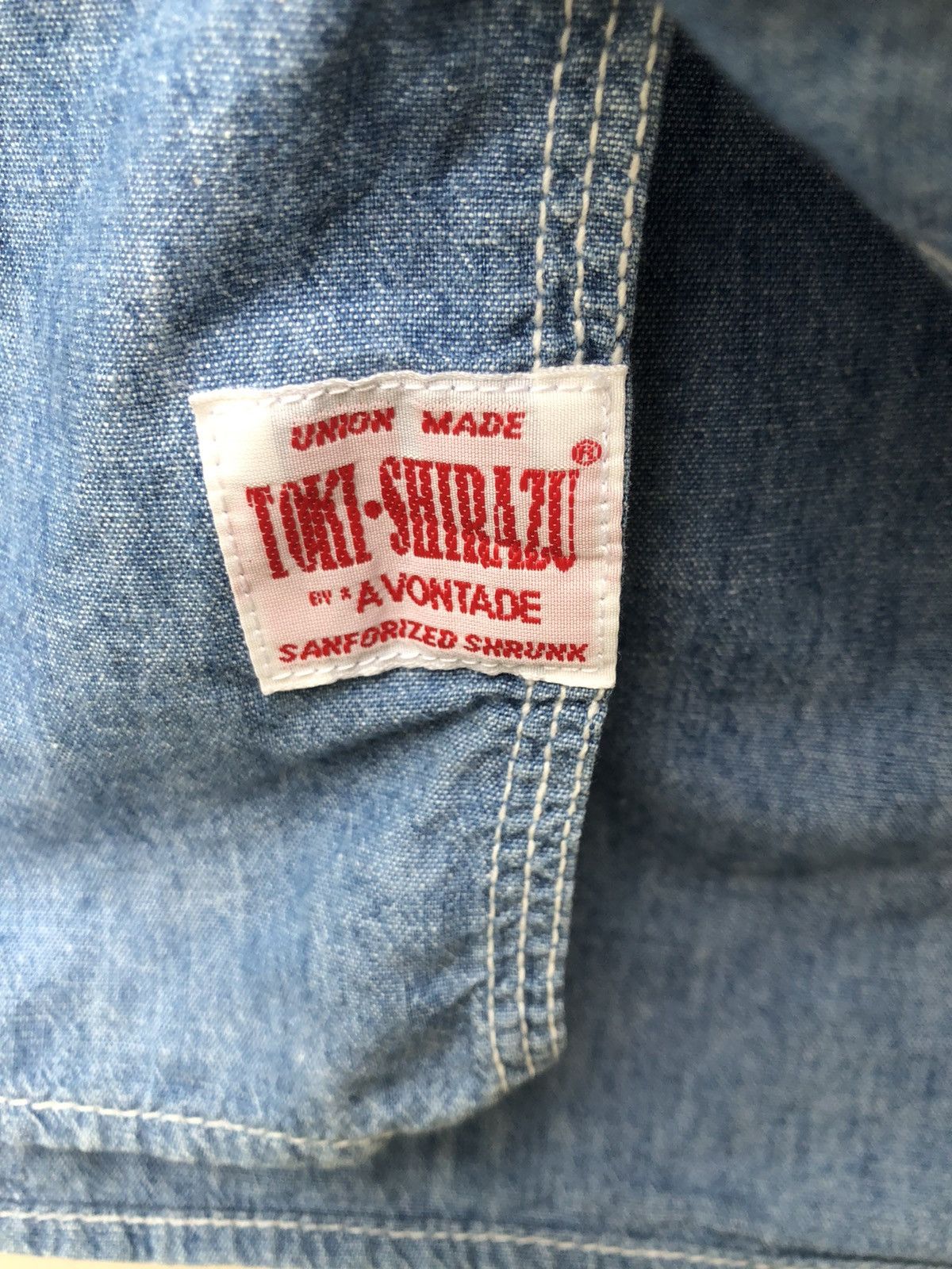 *A VONTADE A Vontade X Toki Shirazu Blue Chambray Work Shirt Size US S / EU 44-46 / 1 - 10 Thumbnail