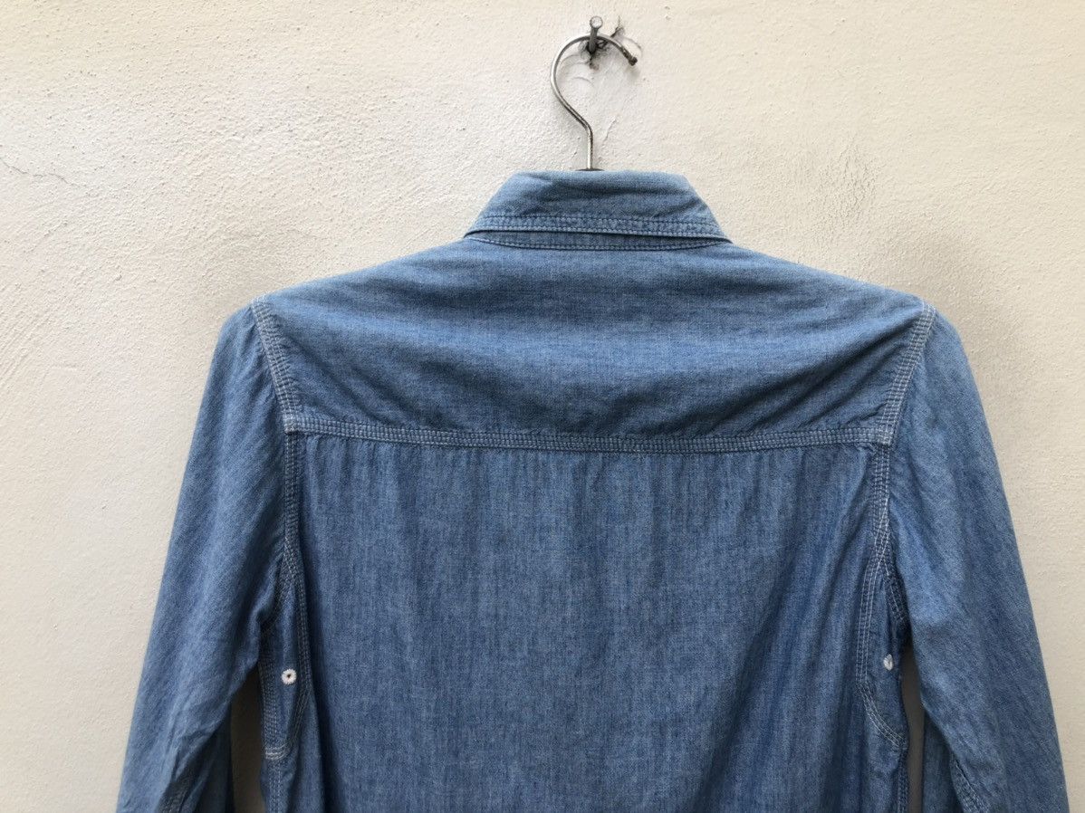 *A VONTADE A Vontade X Toki Shirazu Blue Chambray Work Shirt Size US S / EU 44-46 / 1 - 14 Thumbnail