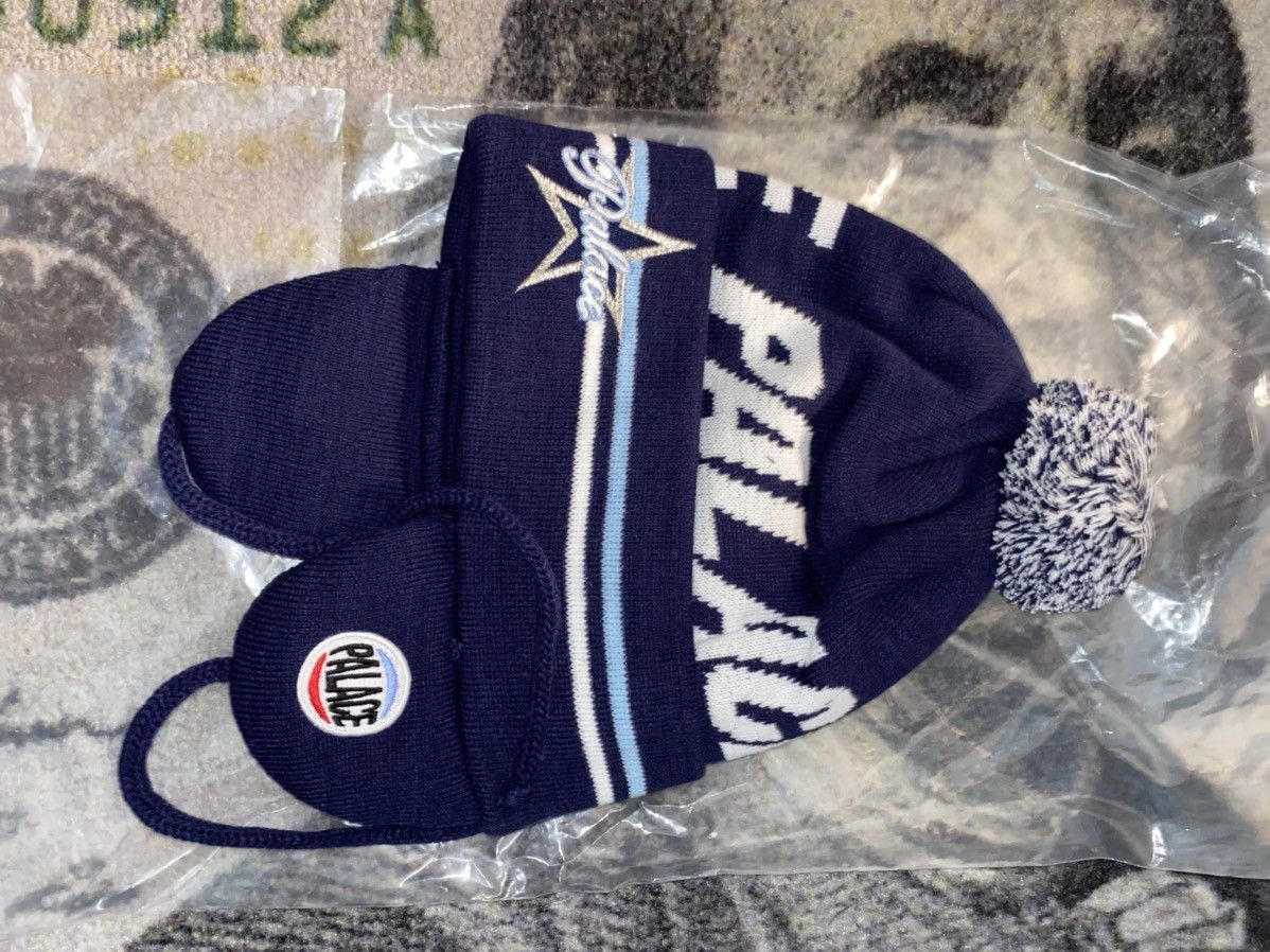 Palace Palace City Earflap Beanie Navy | Grailed