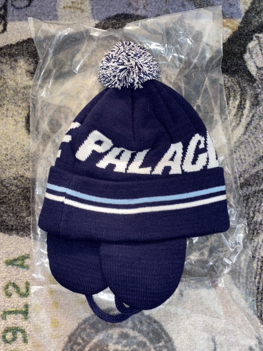 Palace Palace City Earflap Beanie Navy | Grailed