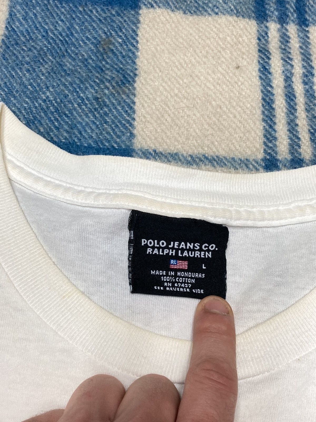 Other × Polo Ralph Lauren × Vintage Vintage polo Ralph Lauren jeans company t shirt large cotton Size US L / EU 52-54 / 3 - 8 Thumbnail