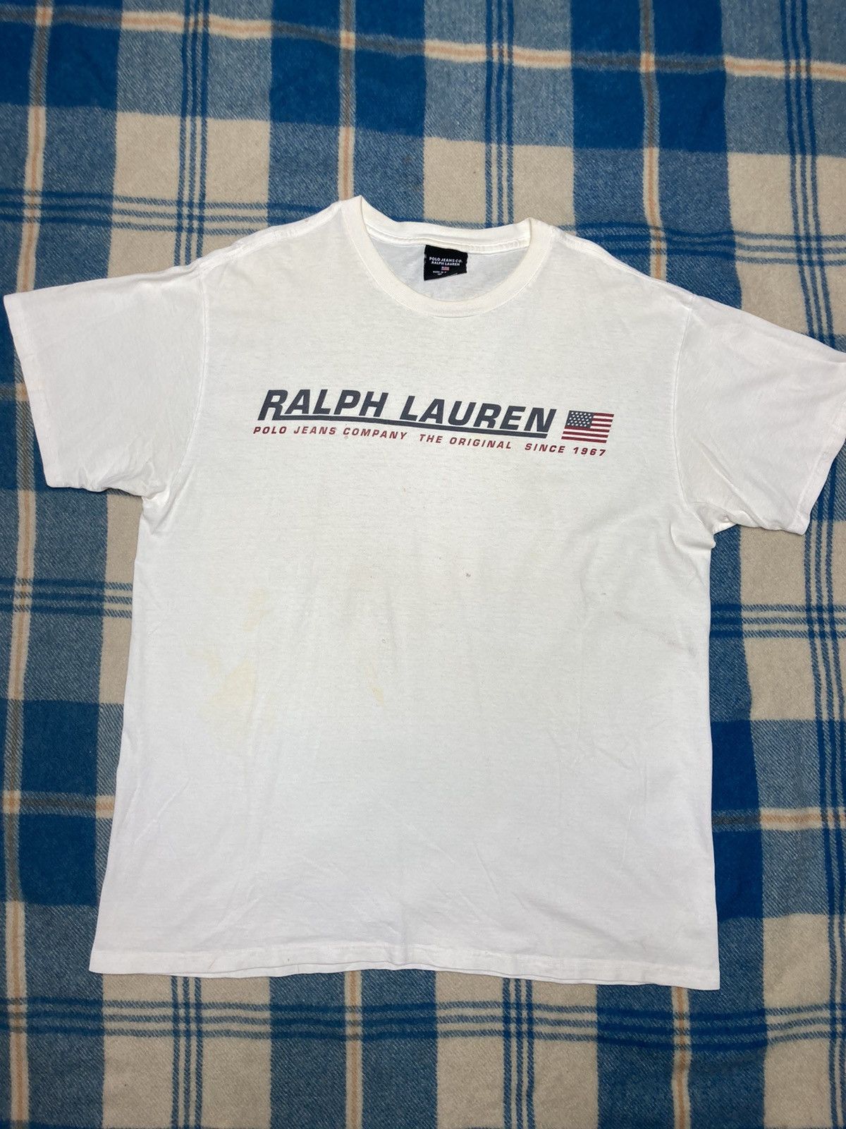 Other × Polo Ralph Lauren × Vintage Vintage polo Ralph Lauren jeans company t shirt large cotton Size US L / EU 52-54 / 3 - 1 Thumbnail