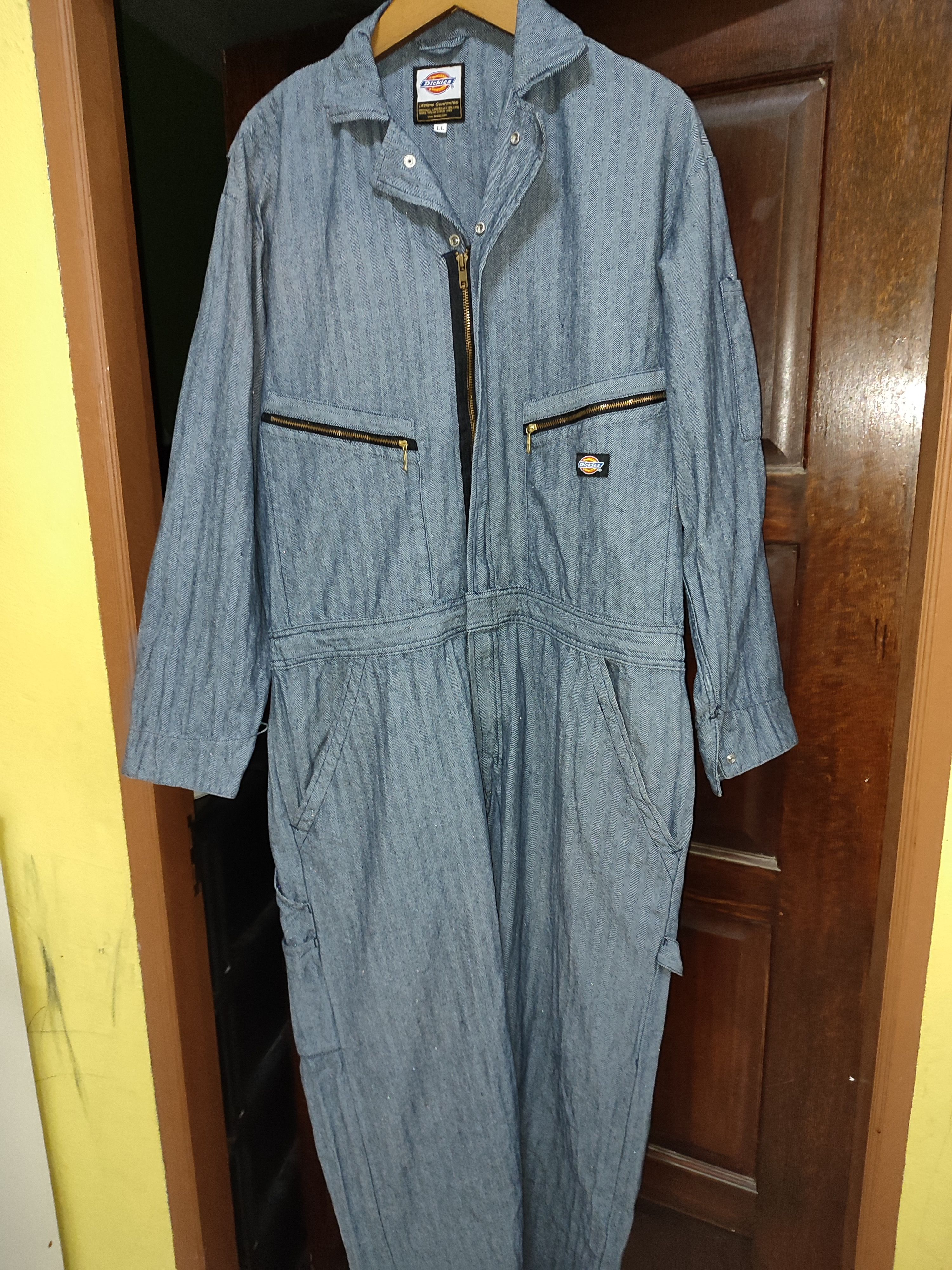 Dickies × Vintage 💥NEED GONE TODAY💥Vintage Dickies Overalls Jeans Denim Size US 39 - 9 Thumbnail