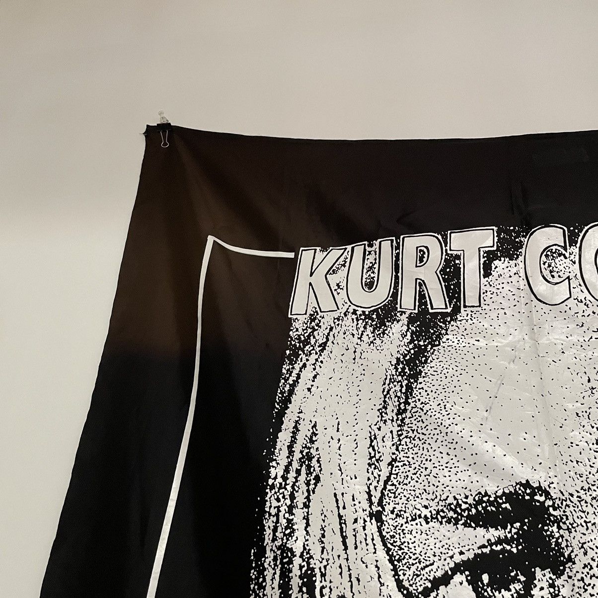 Band Tees Vintage Kurt Cobain Memorial Banner Flag Tapestry Size ONE SIZE - 4 Thumbnail