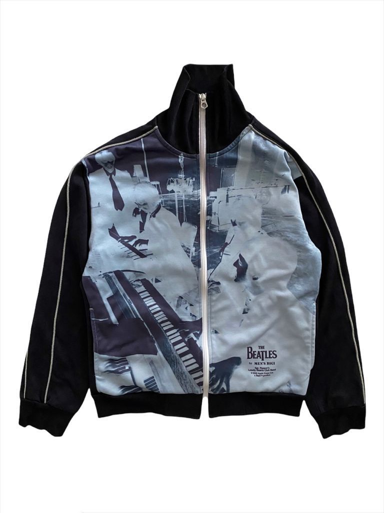 Band Tees × Vintage The Beatles Big Log Full Print Jacket @2006 Size US M / EU 48-50 / 2 - 4 Thumbnail