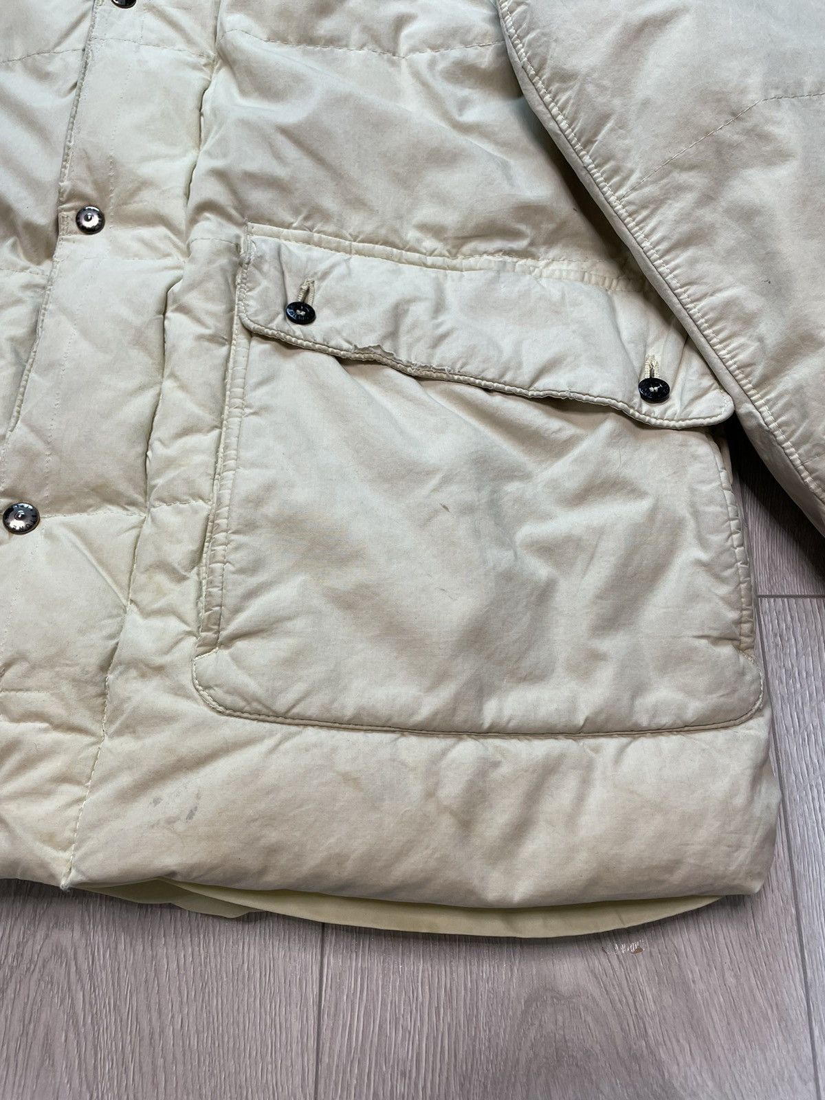 Stone Island × Vintage 1999 A/W Archivio Stone Island Waxed Cotton Down Jacket Rare Size US L / EU 52-54 / 3 - 9 Thumbnail