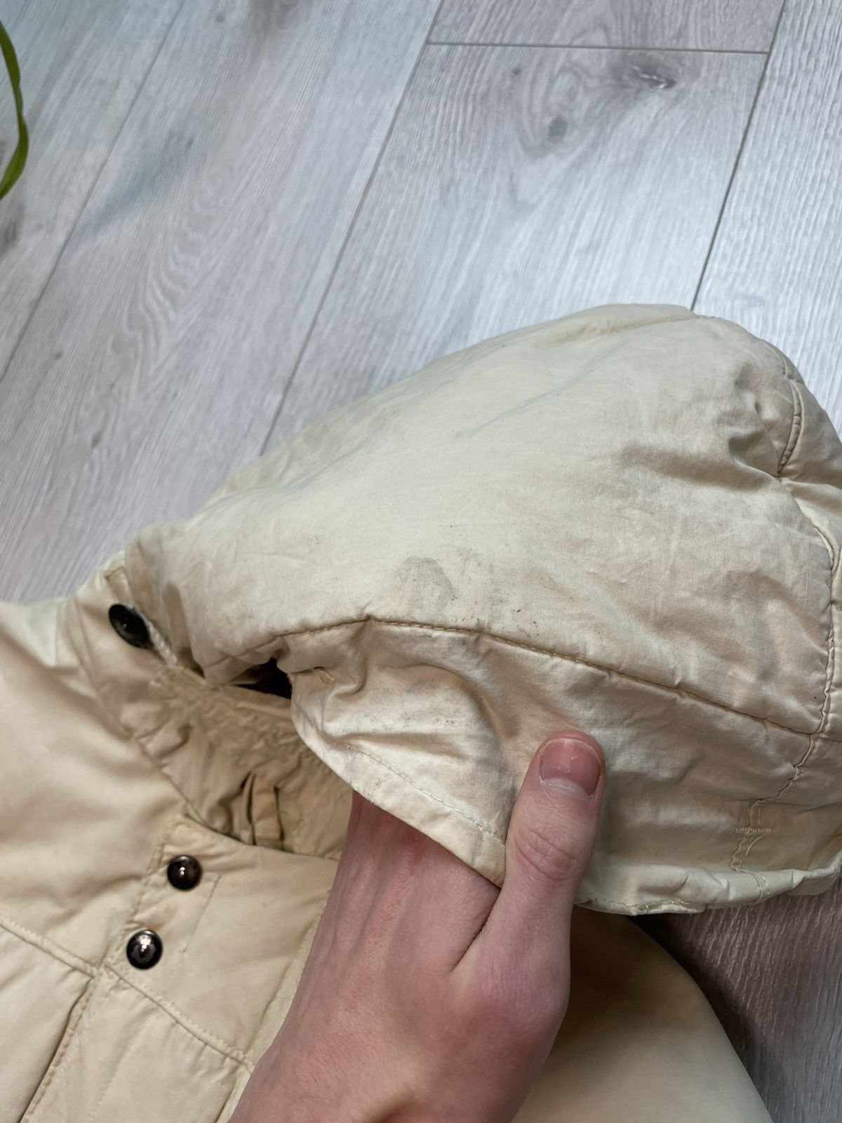 Stone Island × Vintage 1999 A/W Archivio Stone Island Waxed Cotton Down Jacket Rare Size US L / EU 52-54 / 3 - 16 Thumbnail