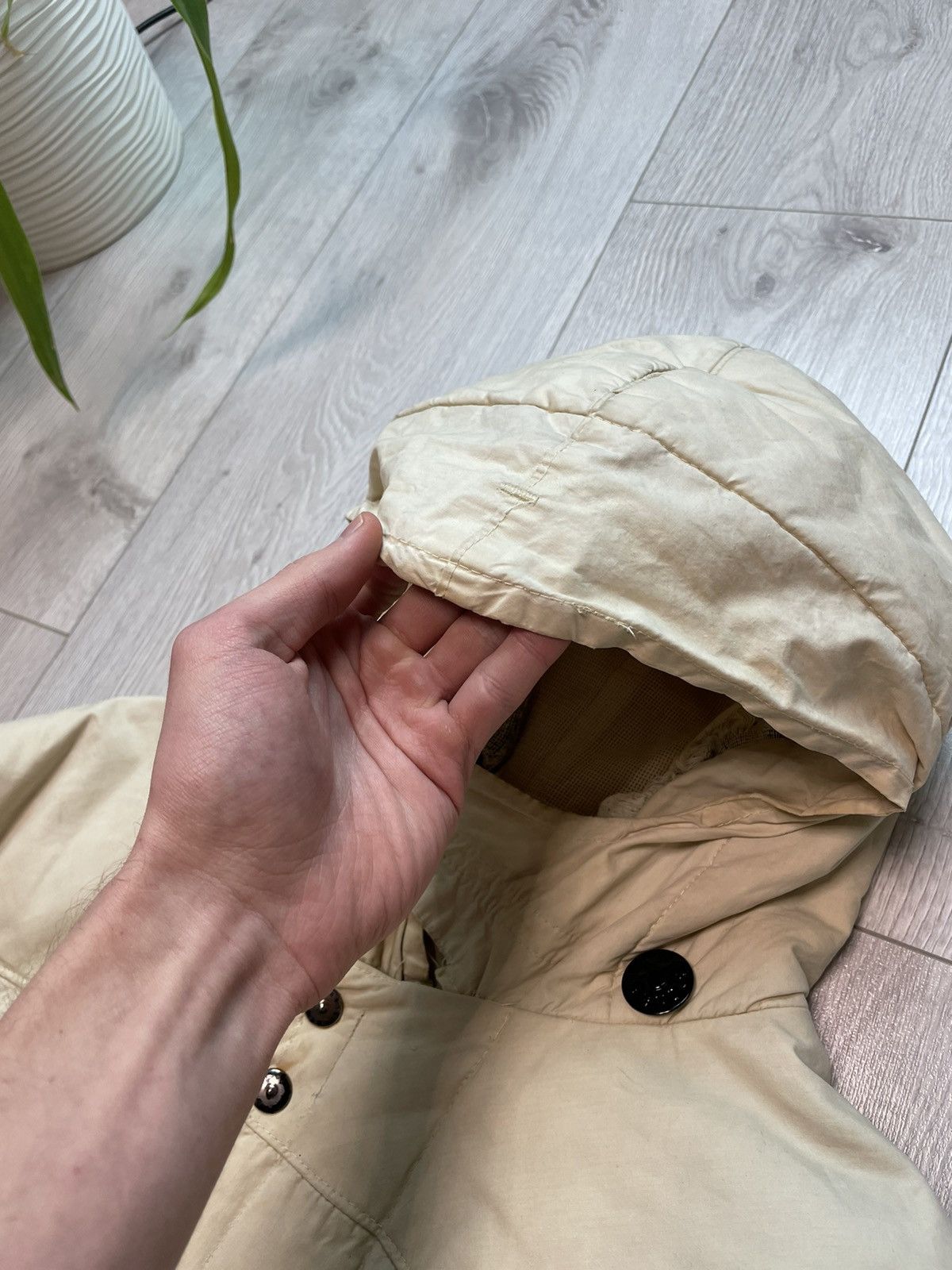 Stone Island × Vintage 1999 A/W Archivio Stone Island Waxed Cotton Down Jacket Rare Size US L / EU 52-54 / 3 - 18 Thumbnail