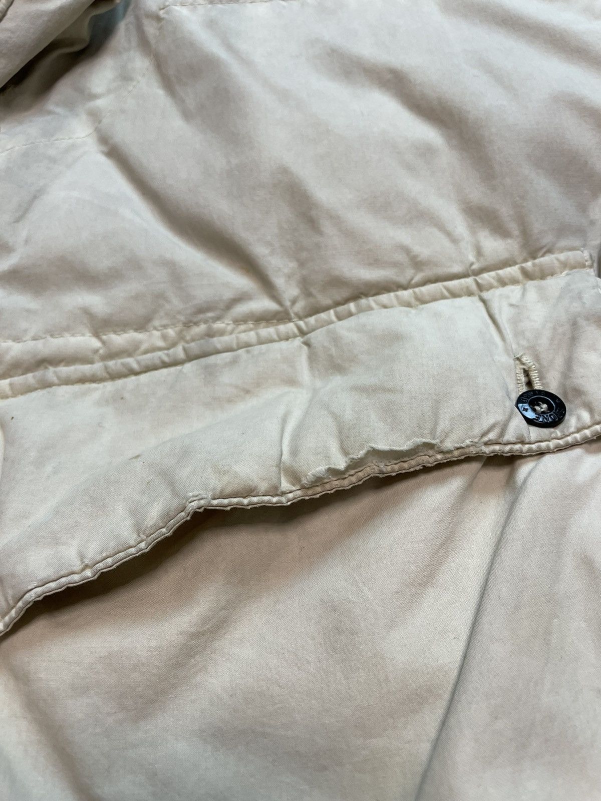 Stone Island × Vintage 1999 A/W Archivio Stone Island Waxed Cotton Down Jacket Rare Size US L / EU 52-54 / 3 - 11 Thumbnail