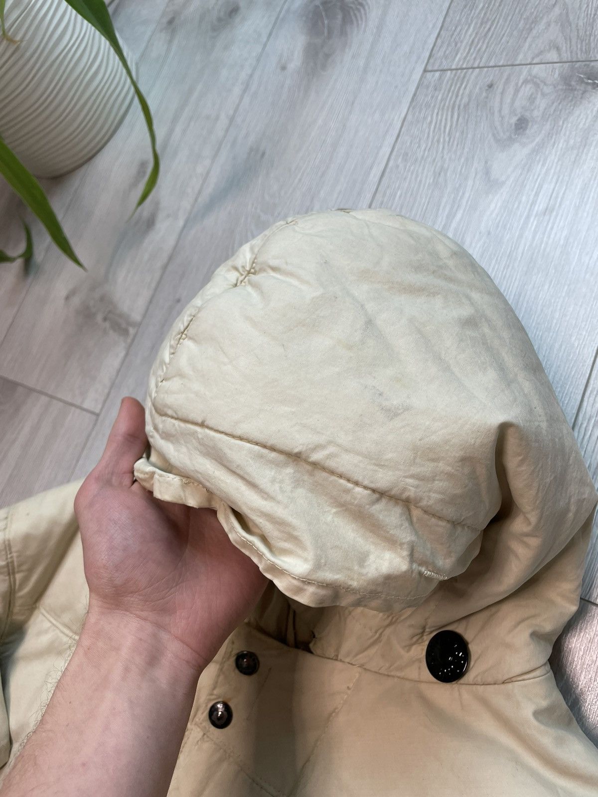 Stone Island × Vintage 1999 A/W Archivio Stone Island Waxed Cotton Down Jacket Rare Size US L / EU 52-54 / 3 - 25 Thumbnail