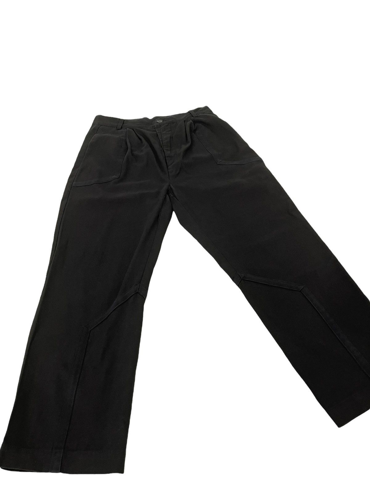 Henrik Vibskov Henrik Vibskov Khaki Trouser Striped High Rise 1🟦 Size US 28 / EU 44 - 1 Thumbnail
