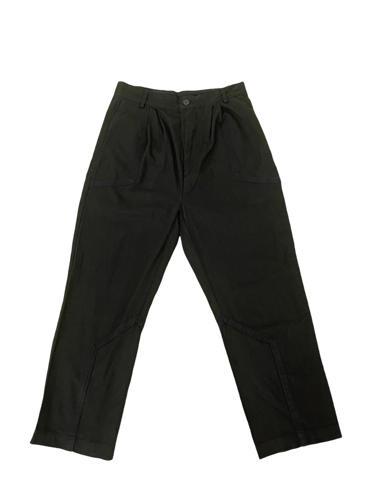Henrik Vibskov Henrik Vibskov Khaki Trouser Striped High Rise 1🟦 Size US 28 / EU 44 - 2 Thumbnail
