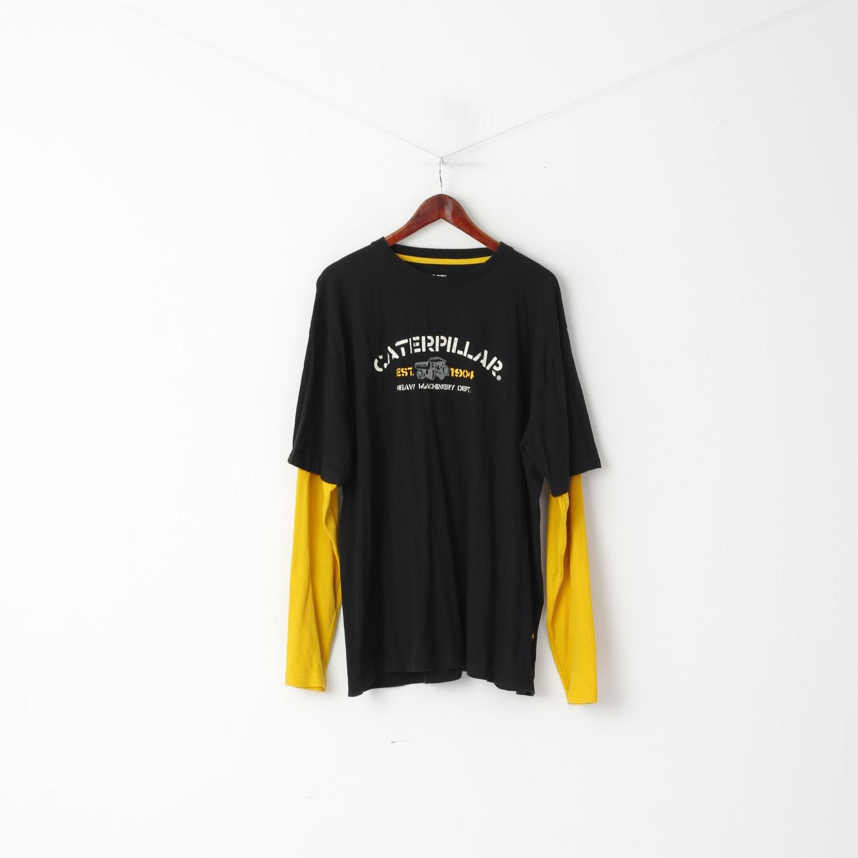 Caterpillar Caterpillar Cat Men 2XL Shirt Long Sleeve Black 0483 Size US XXL / EU 58 / 5 - 2 Thumbnail