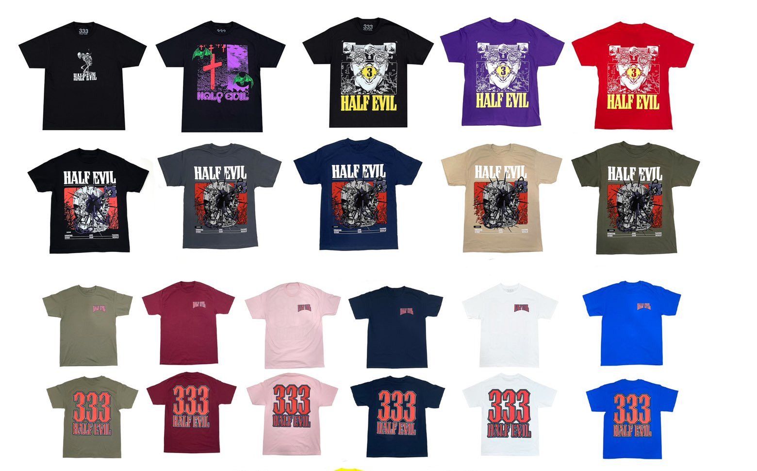 Half Evil Half Evil 333 Mind Overload T-Shirt Purple size small Size US S / EU 44-46 / 1 - 5 Thumbnail